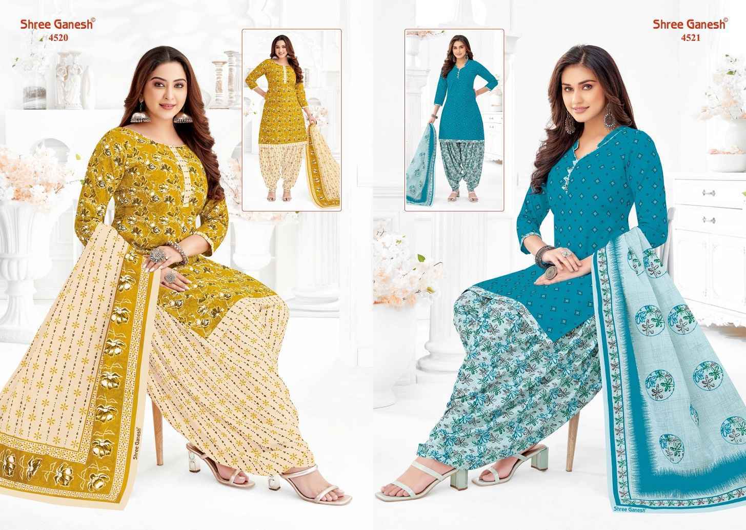 Shree Ganesh Hansika Vol 25 Cotton Salwar Kameez Wholesale Price ( 36 Pcs Catalog )