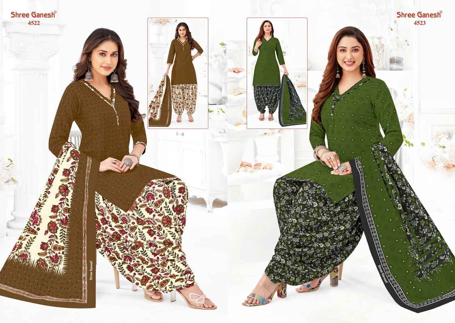 Shree Ganesh Hansika Vol 25 Cotton Salwar Kameez Wholesale Price ( 36 Pcs Catalog )