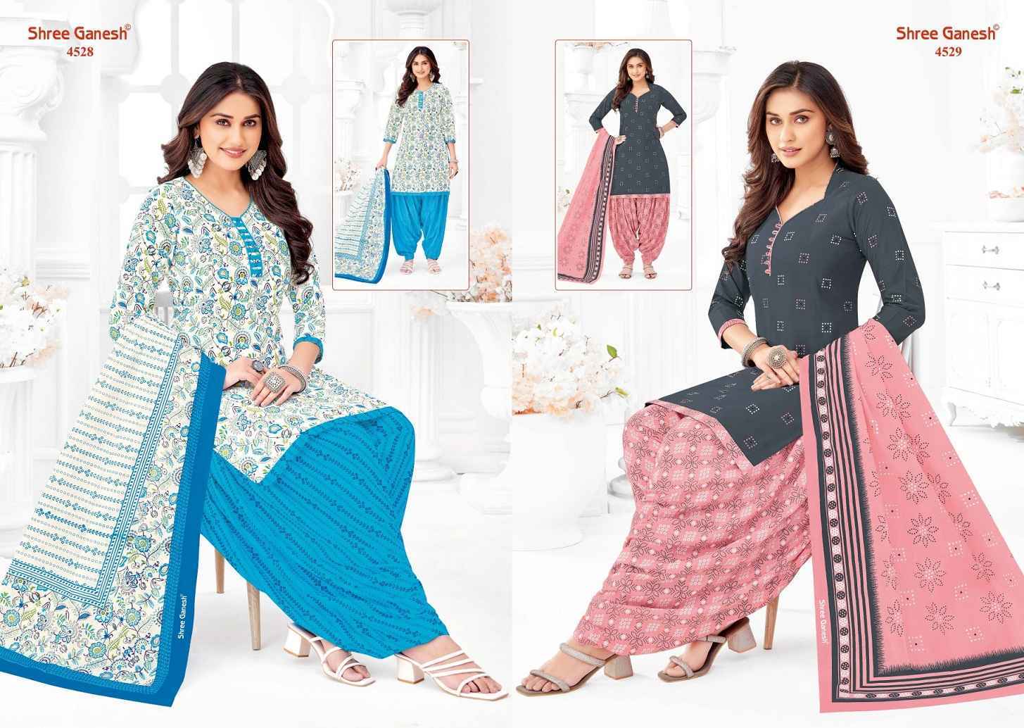 Shree Ganesh Hansika Vol 25 Cotton Salwar Kameez Wholesale Price ( 36 Pcs Catalog )