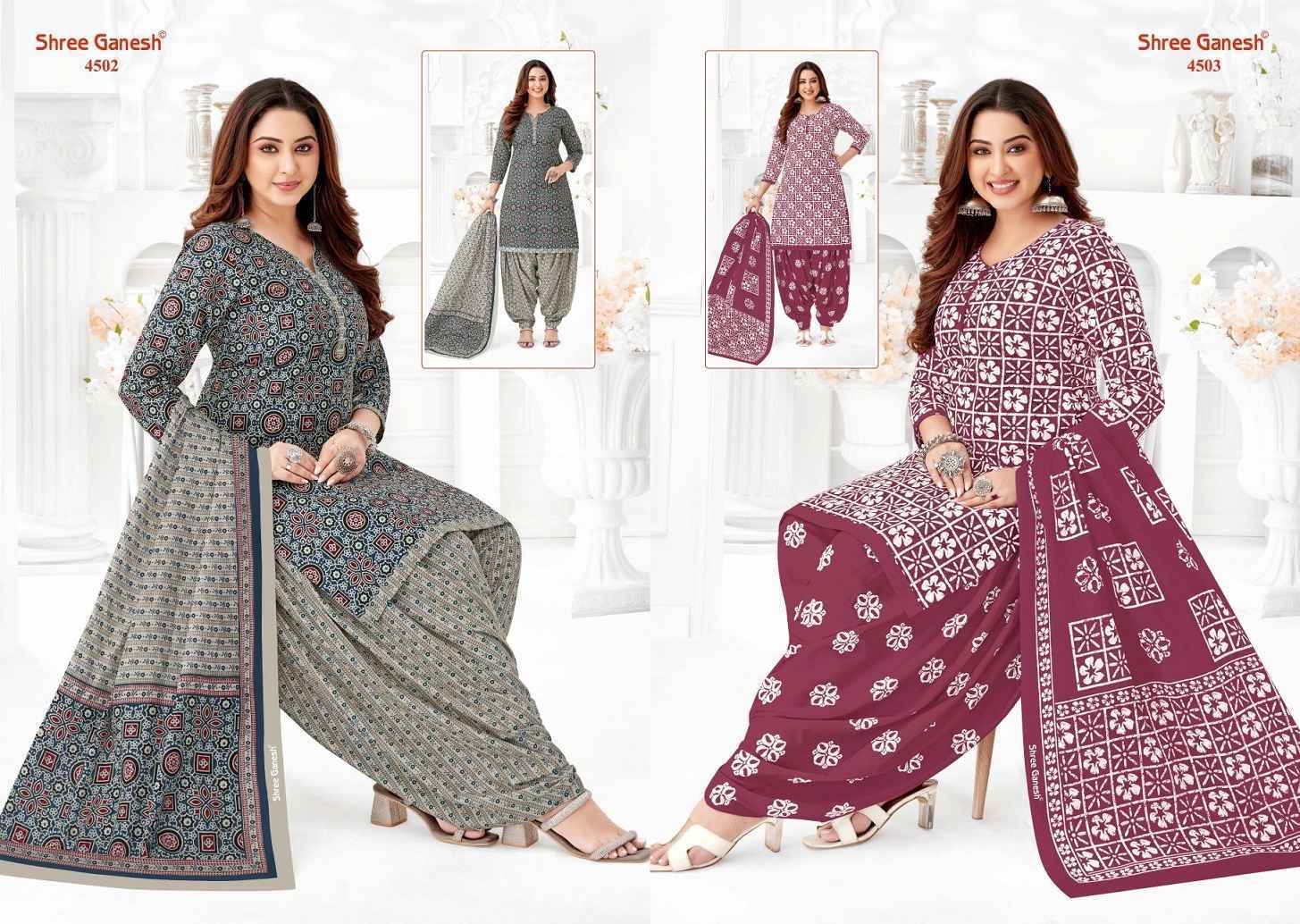 Shree Ganesh Hansika Vol 25 Cotton Salwar Kameez Wholesale Price ( 36 Pcs Catalog )