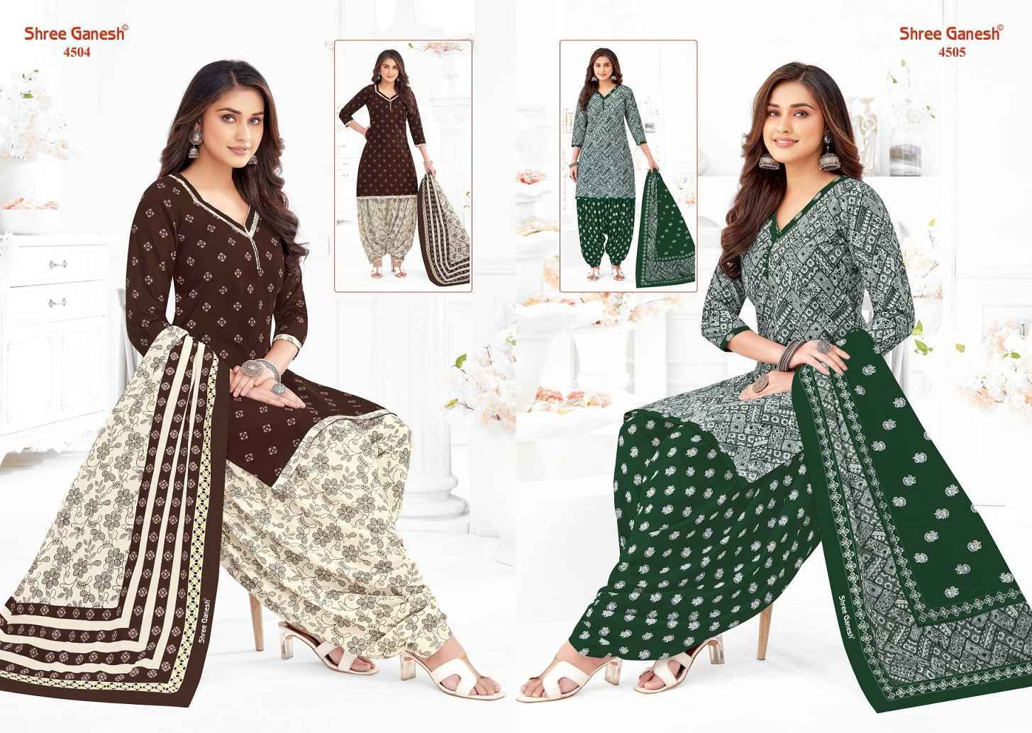 Shree Ganesh Hansika Vol 25 Cotton Salwar Kameez Wholesale Price ( 36 Pcs Catalog )