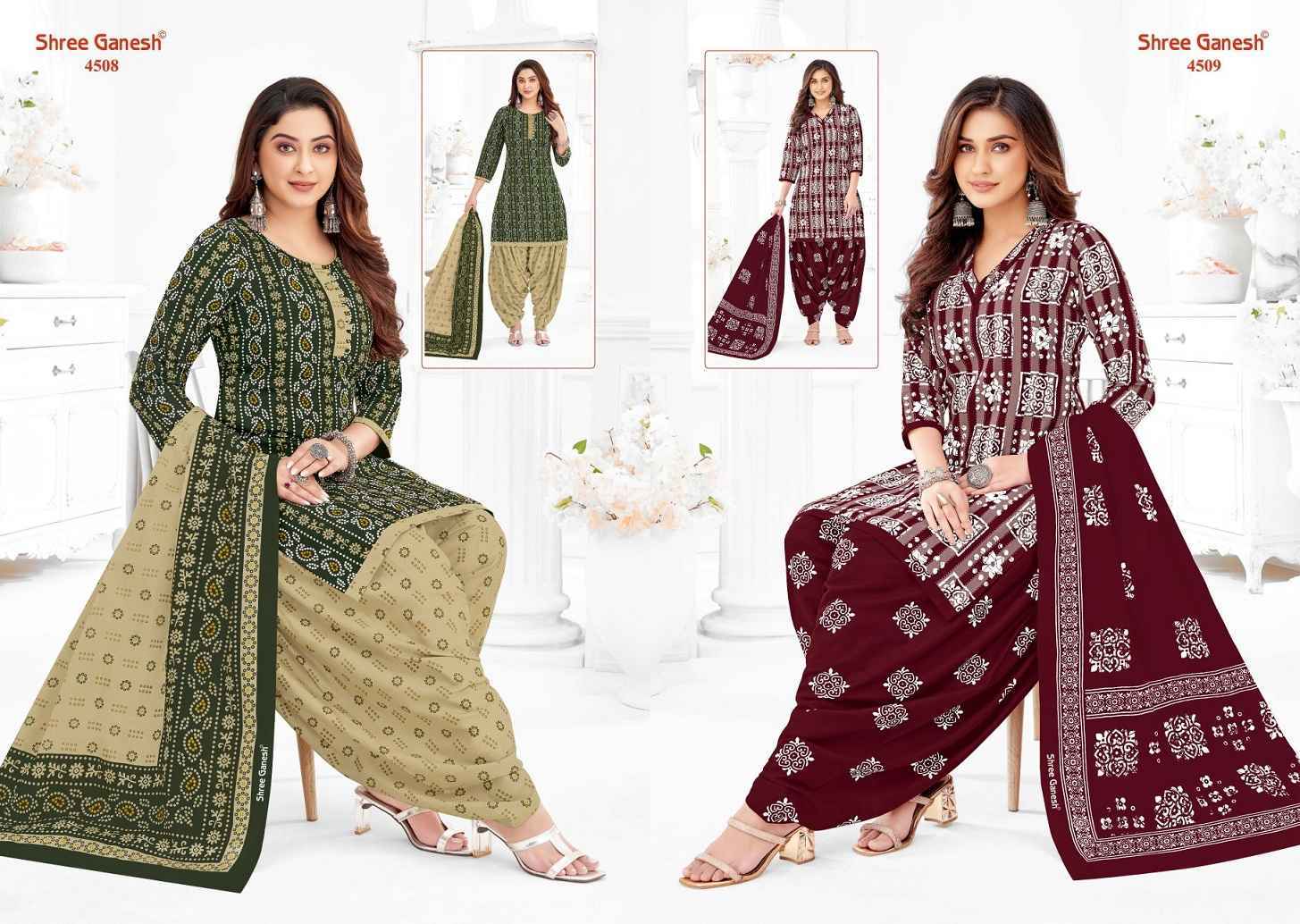 Shree Ganesh Hansika Vol 25 Cotton Salwar Kameez Wholesale Price ( 36 Pcs Catalog )