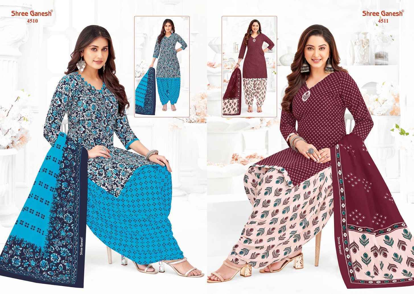 Shree Ganesh Hansika Vol 25 Cotton Salwar Kameez Wholesale Price ( 36 Pcs Catalog )