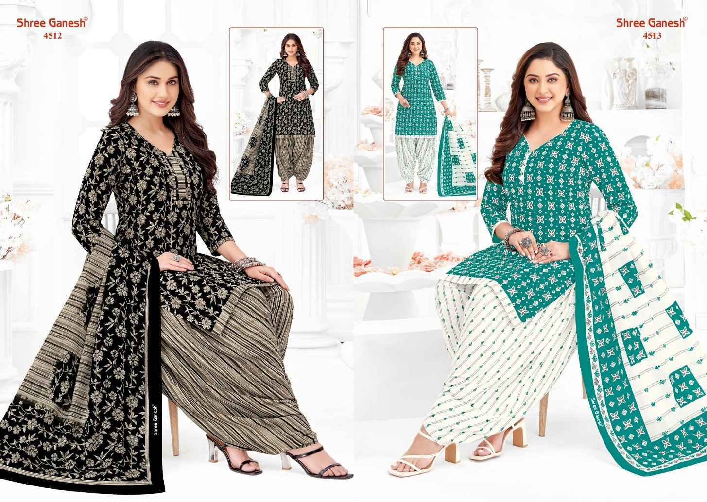 Shree Ganesh Hansika Vol 25 Cotton Salwar Kameez Wholesale Price ( 36 Pcs Catalog )