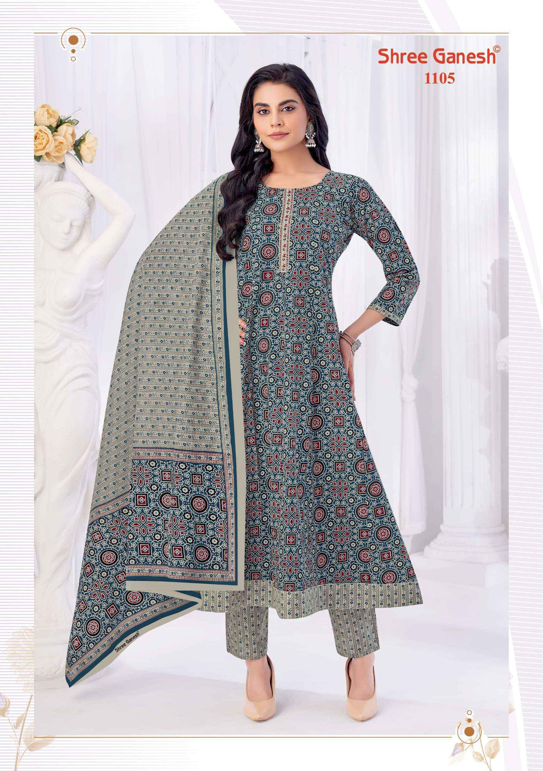 Shree Ganesh Zeenat Vol 1 Wholesale Cotton Readymade Suits ( 9 pcs Catalogue )