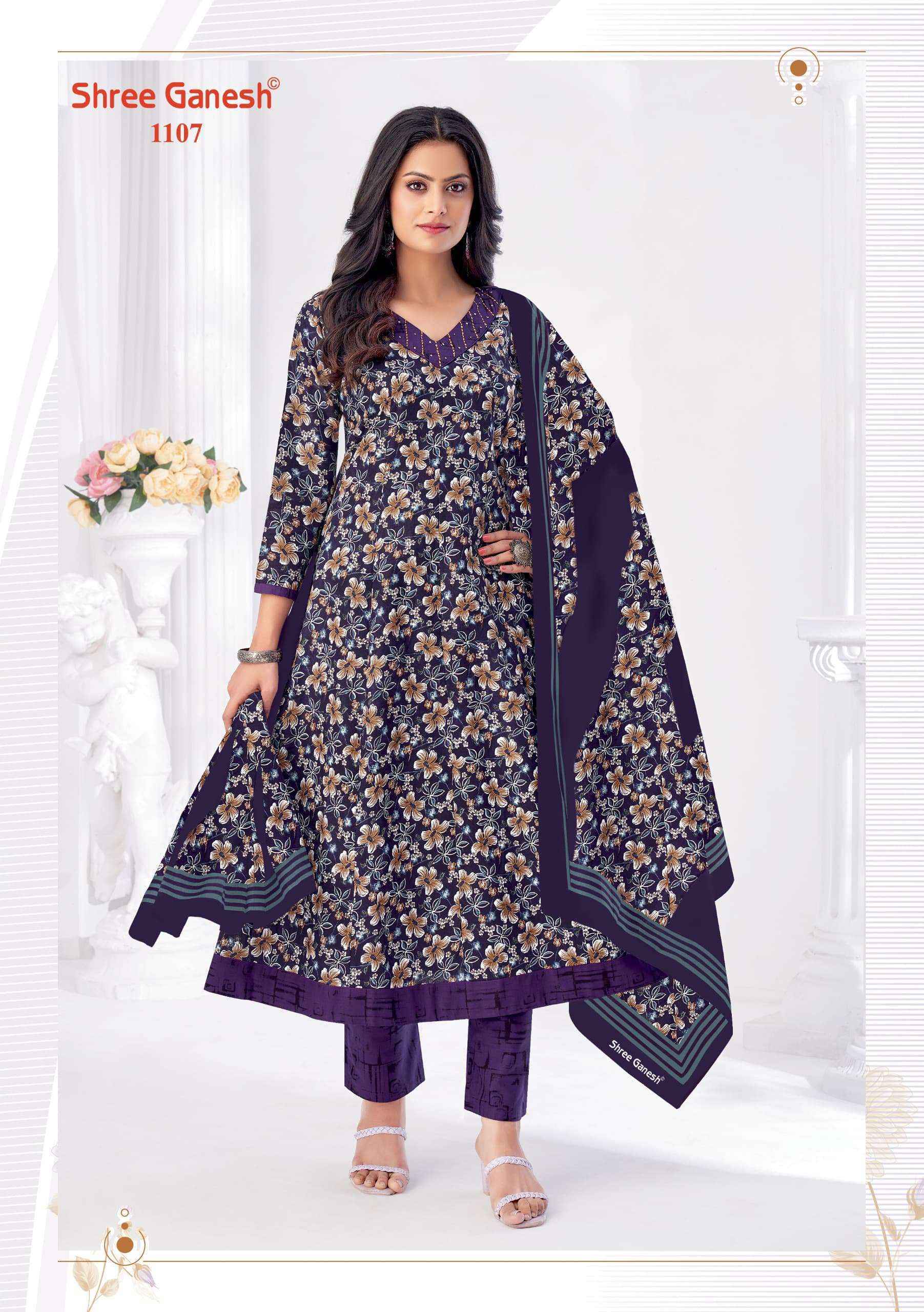 Shree Ganesh Zeenat Vol 1 Wholesale Cotton Readymade Suits ( 9 pcs Catalogue )