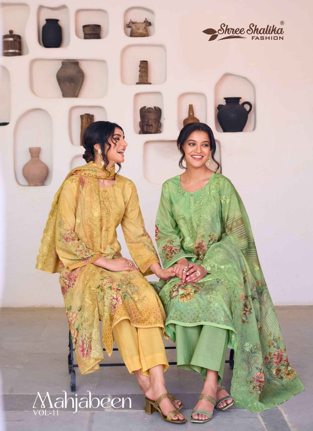 Shree Shalika Mahjabeen Vol 11 Exclusive Cotton Salwar Suit Wholesale Price ( 8 Pcs Catalog )