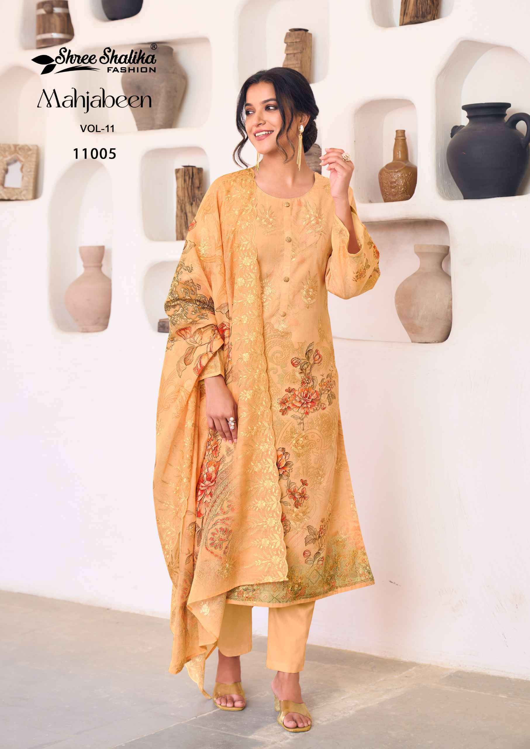 Shree Shalika Mahjabeen Vol 11 Exclusive Cotton Salwar Suit Wholesale Price ( 8 Pcs Catalog )