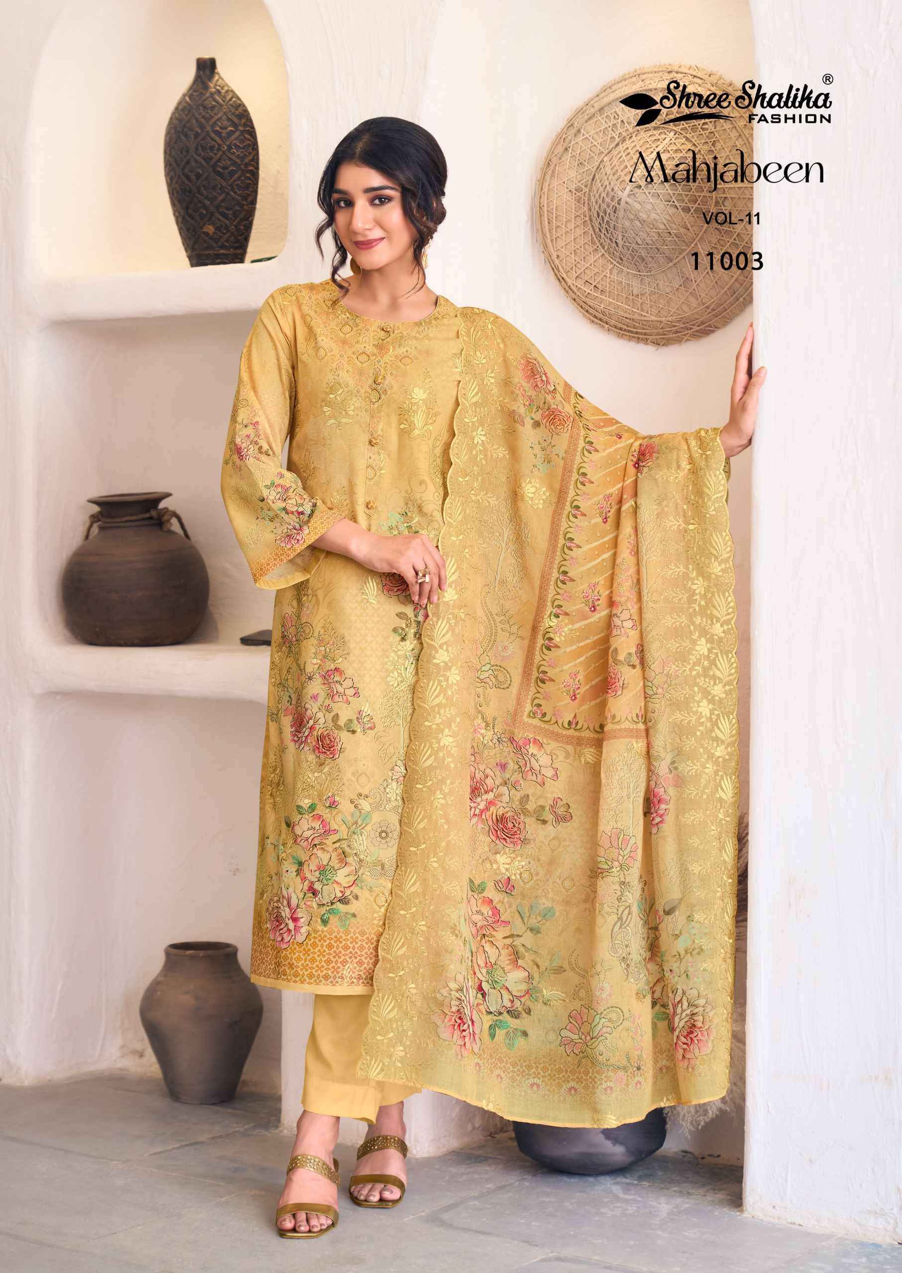 Shree Shalika Mahjabeen Vol 11 Exclusive Cotton Salwar Suit Wholesale Price ( 8 Pcs Catalog )