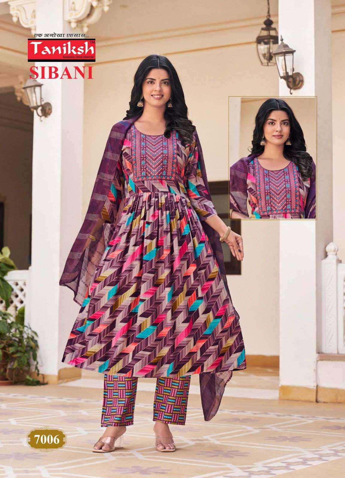 Taniksh Sibani Vol 7 Rayon Kurti Pant Dupatta Set Wholesale Price ( 8 Pcs Catalog )