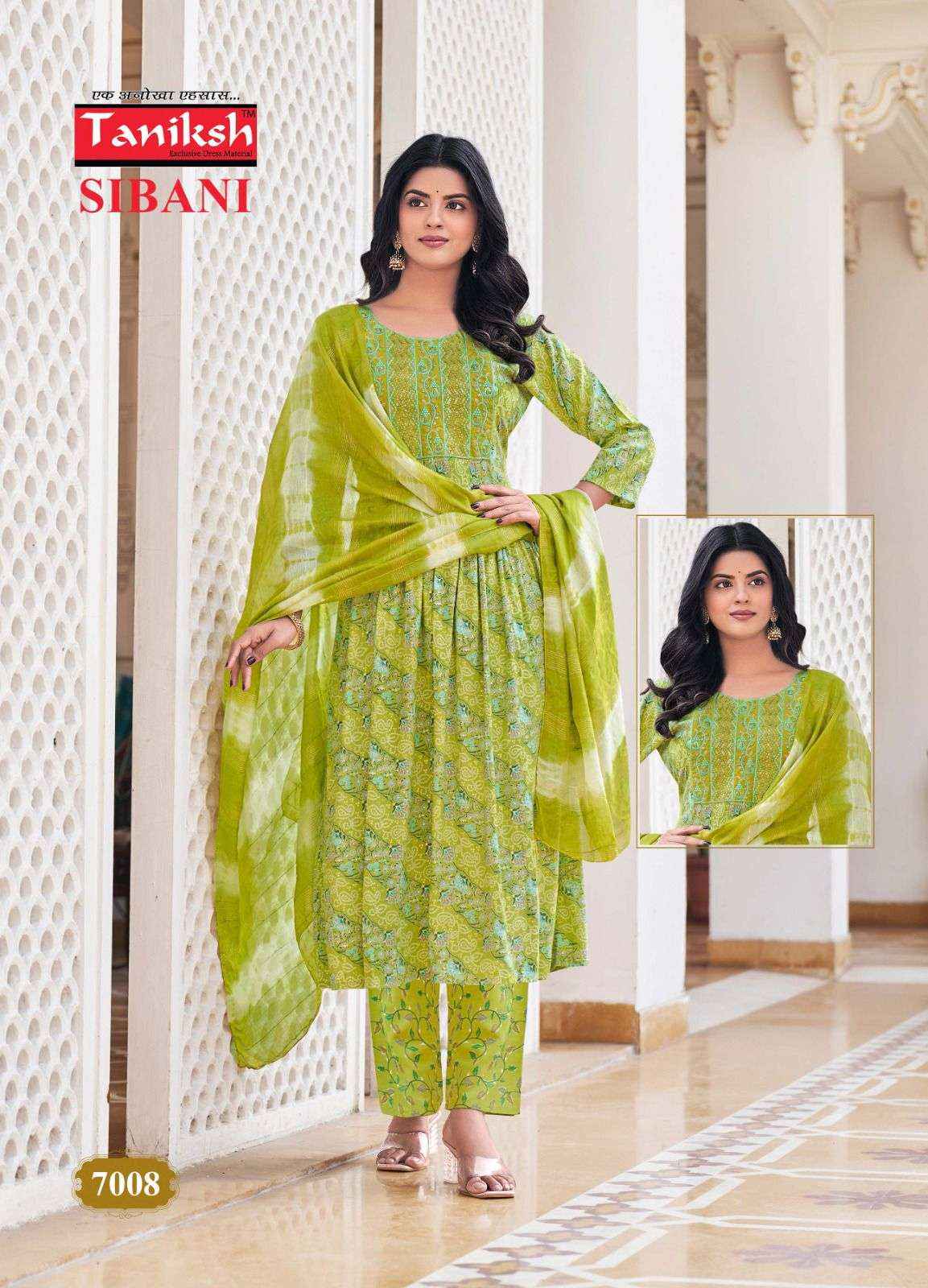 Taniksh Sibani Vol 7 Rayon Kurti Pant Dupatta Set Wholesale Price ( 8 Pcs Catalog )