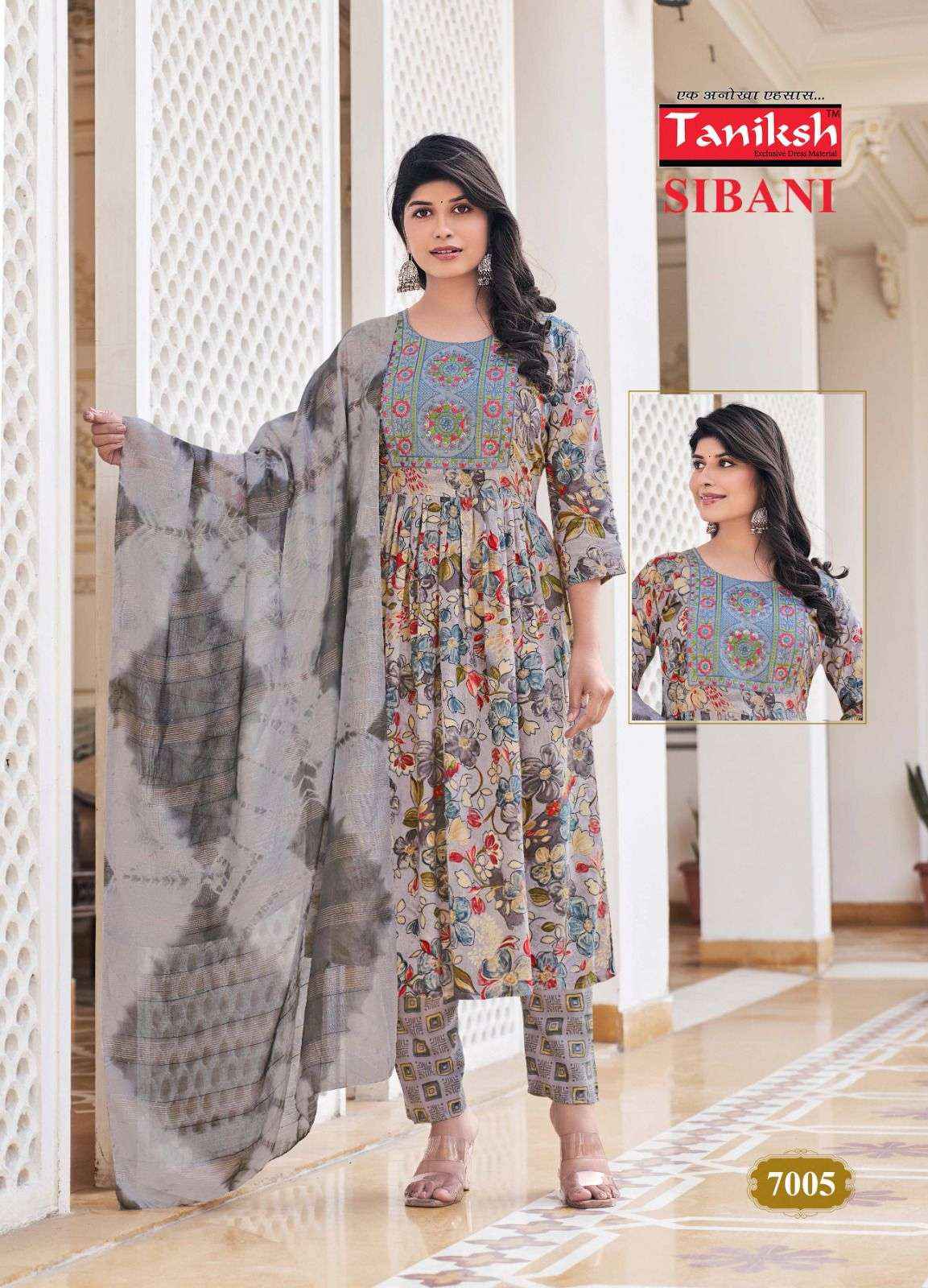 Taniksh Sibani Vol 7 Rayon Kurti Pant Dupatta Set Wholesale Price ( 8 Pcs Catalog )