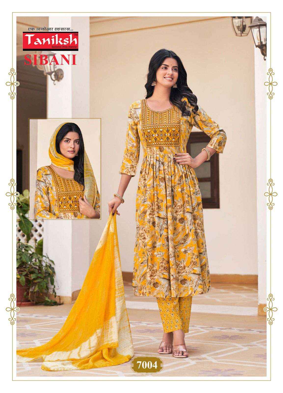 Taniksh Sibani Vol 7 Rayon Kurti Pant Dupatta Set Wholesale Price ( 8 Pcs Catalog )