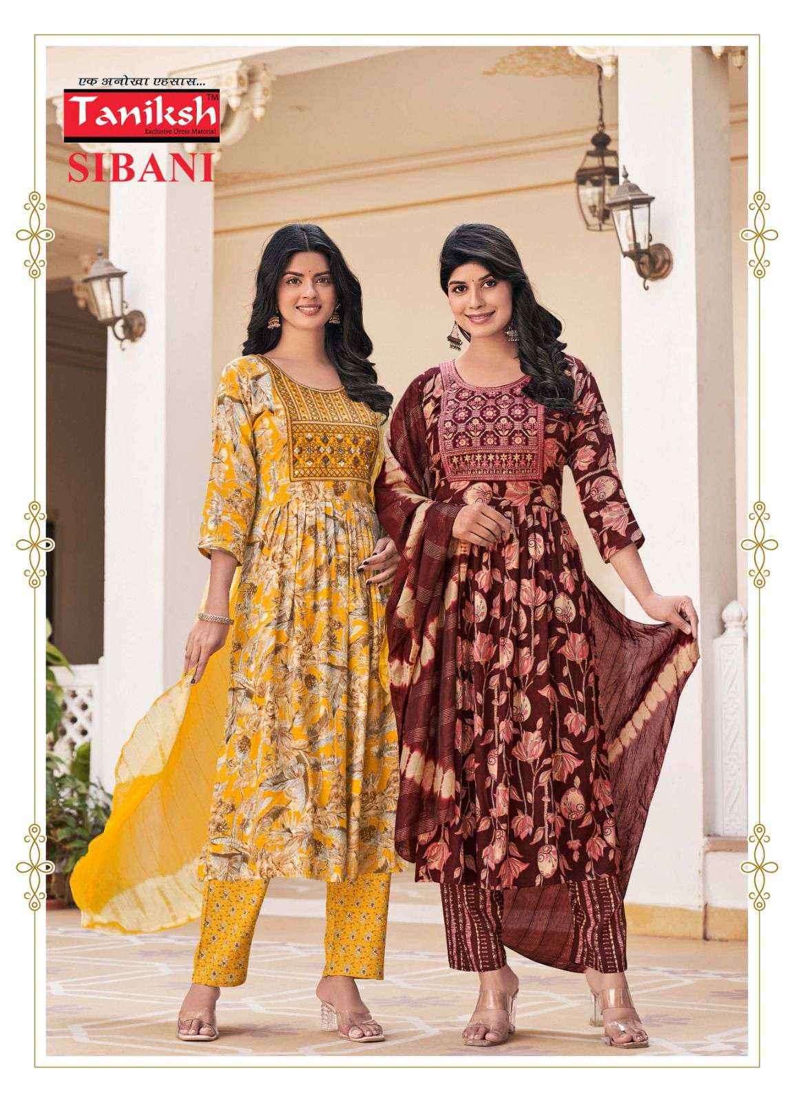 Taniksh Sibani Vol 7 Rayon Kurti Pant Dupatta Set Wholesale Price ( 8 Pcs Catalog )