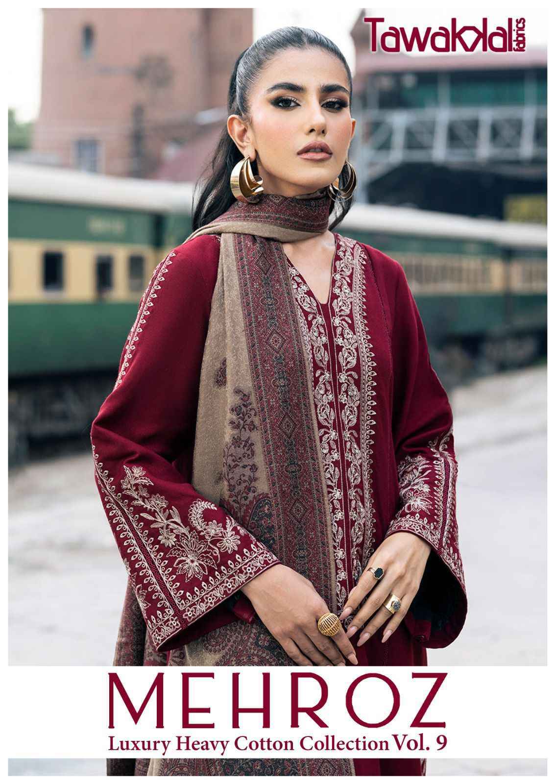 Tawakkal Mehroz Vol 9 Wholesale Cotton Pakistani Suits (10 pcs Catalogue )