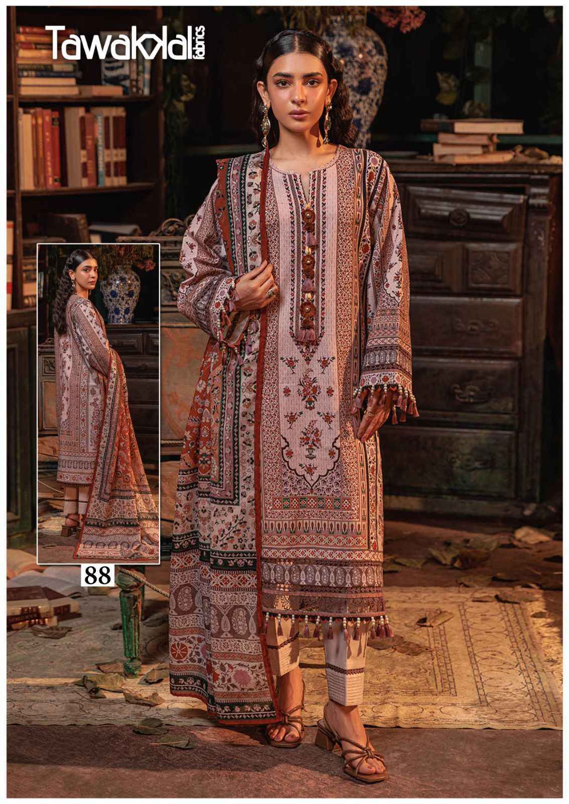Tawakkal Mehroz Vol 9 Wholesale Cotton Pakistani Suits (10 pcs Catalogue )