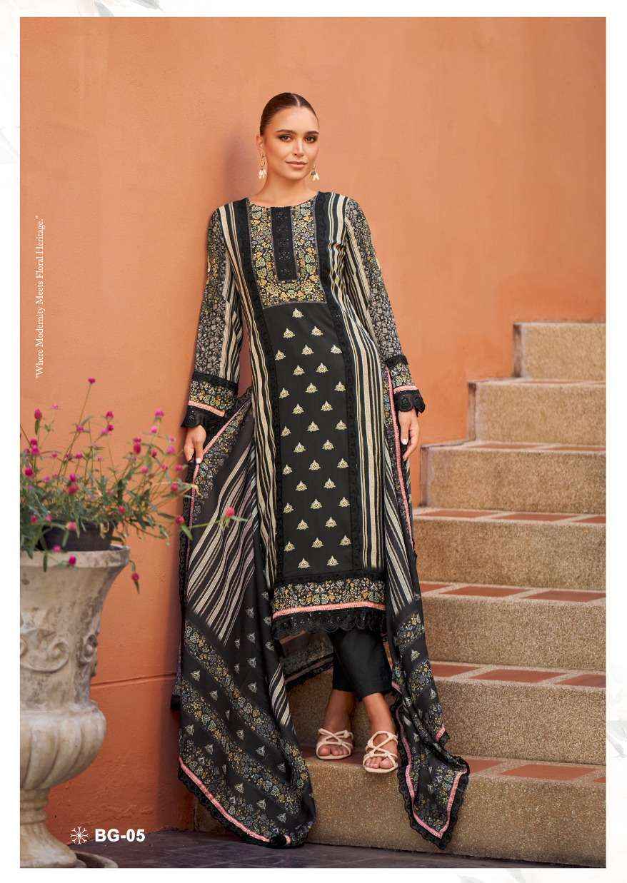 The Hermitage Shop Bagh Vol 2 Wholesale Pure Jam Satin Salwar Kameez ( 6 Pcs Catalog )