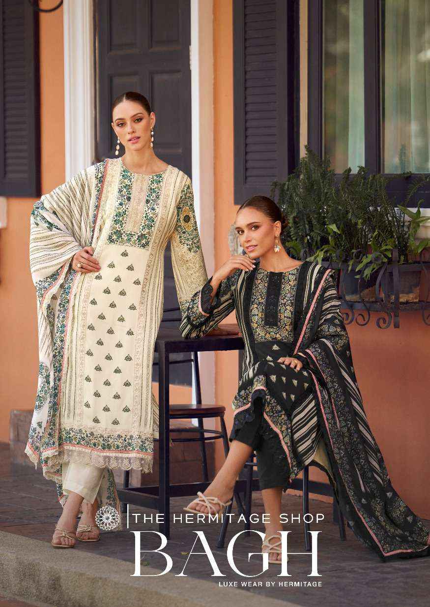 The Hermitage Shop Bagh Vol 2 Wholesale Pure Jam Satin Salwar Kameez ( 6 Pcs Catalog )