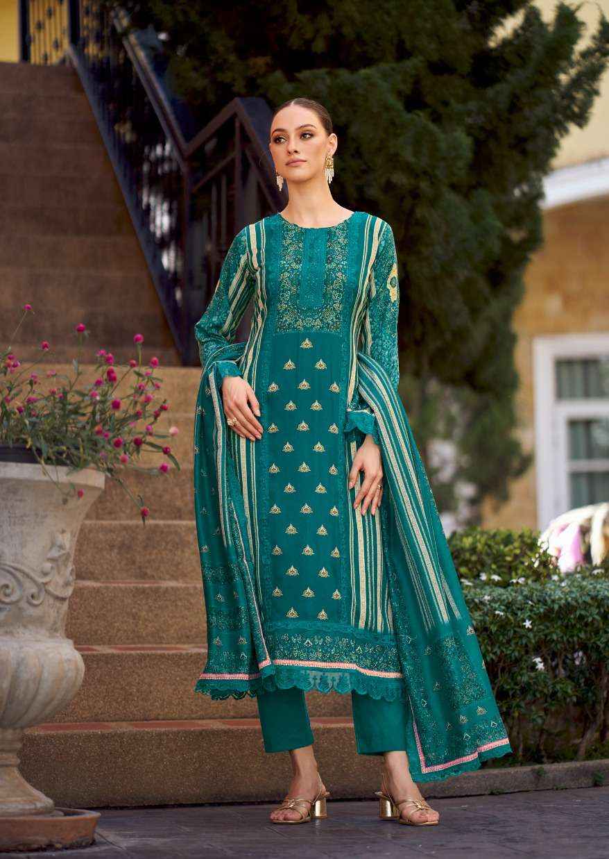 The Hermitage Shop Bagh Vol 2 Wholesale Pure Jam Satin Salwar Kameez ( 6 Pcs Catalog )