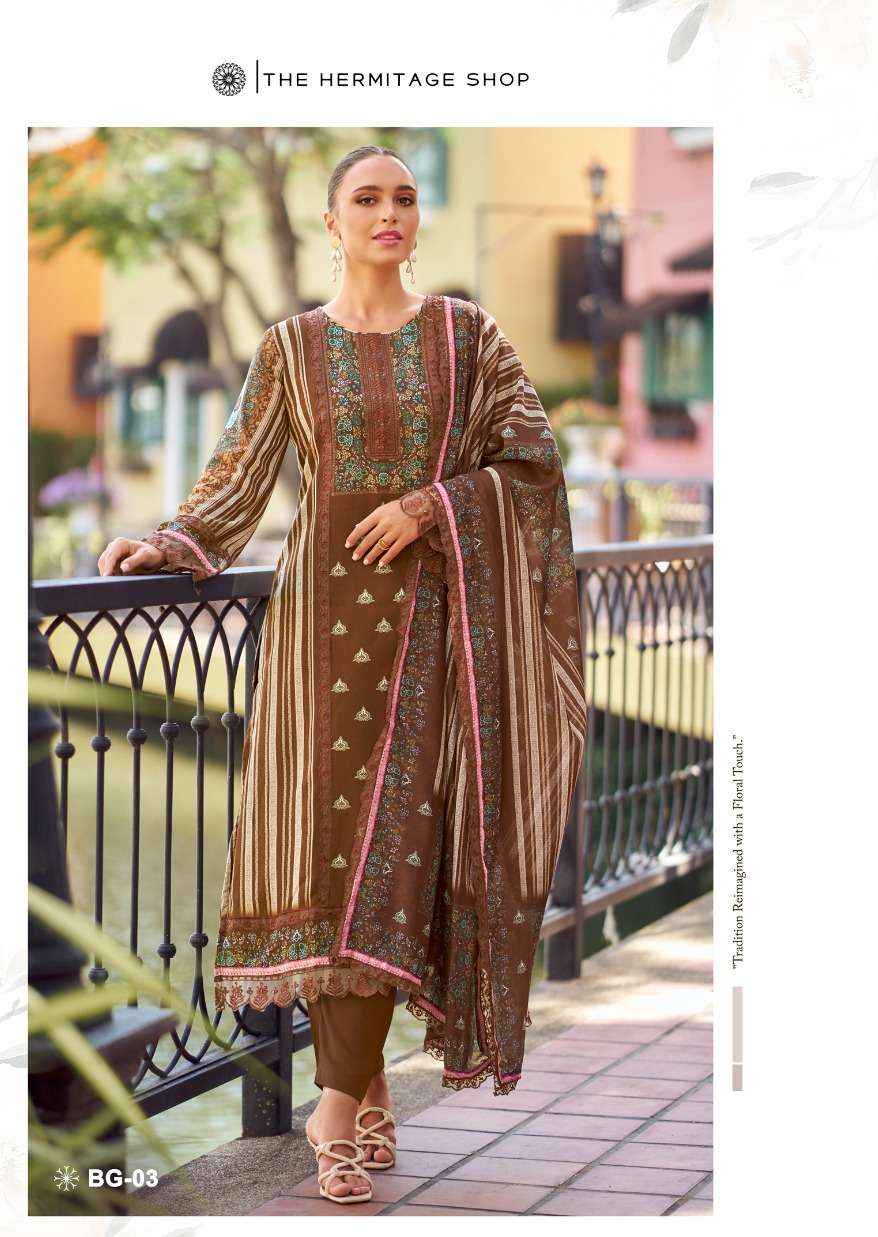 The Hermitage Shop Bagh Vol 2 Wholesale Pure Jam Satin Salwar Kameez ( 6 Pcs Catalog )