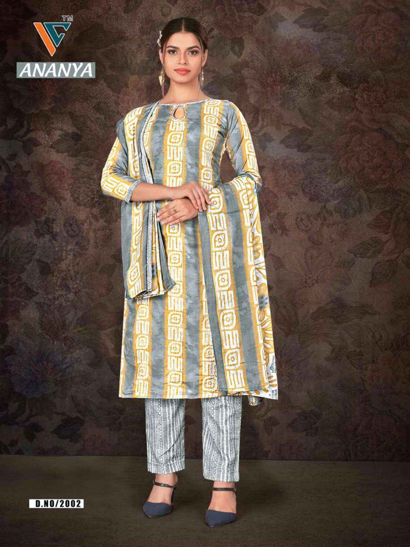 Vandana Creation Ananya Vol 2 Cotton Salwar Kameez Wholesale Price ( 12 Pcs Catalog )