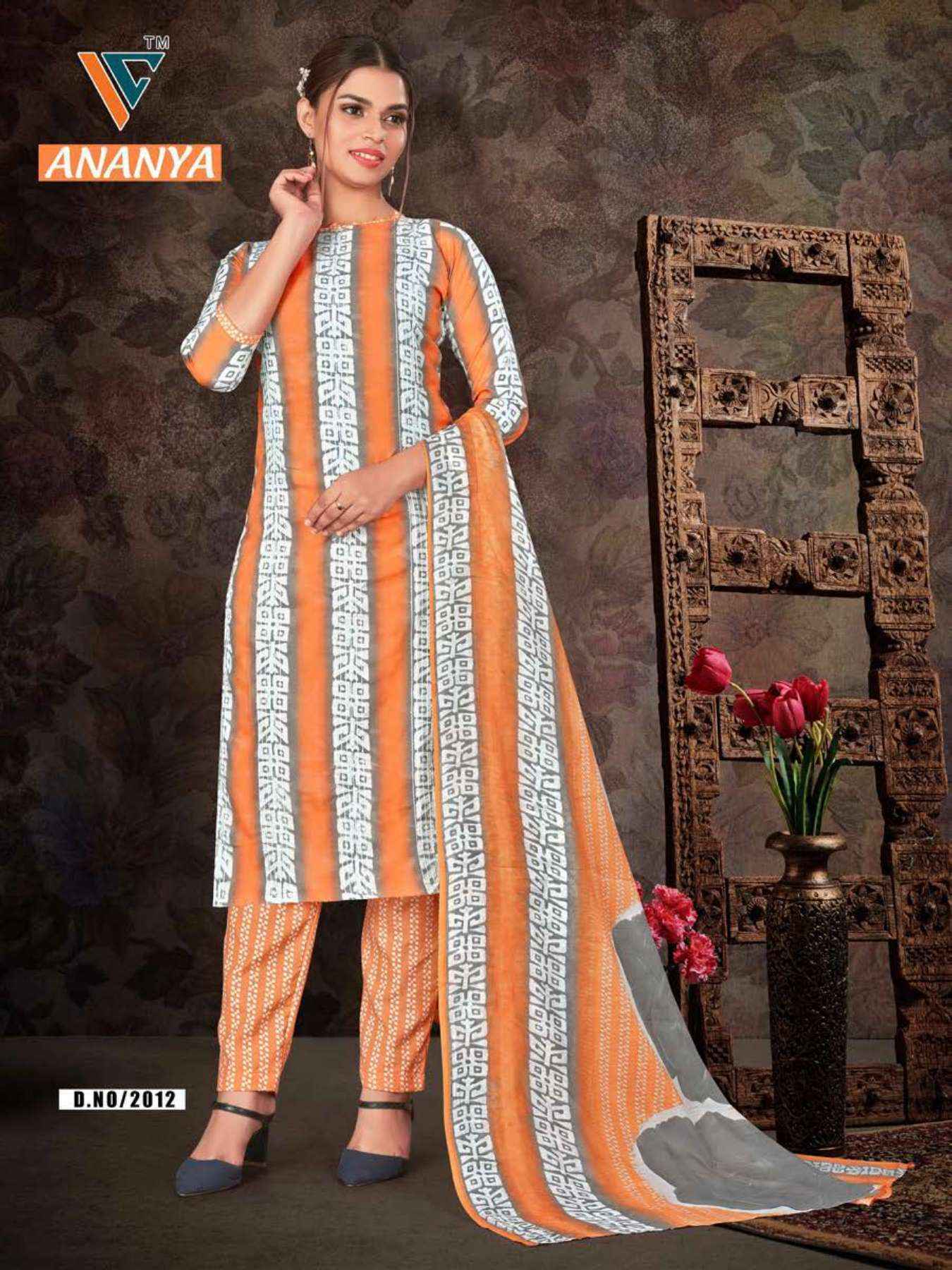 Vandana Creation Ananya Vol 2 Cotton Salwar Kameez Wholesale Price ( 12 Pcs Catalog )