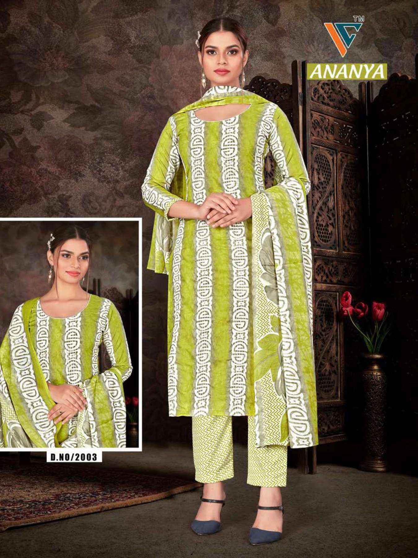 Vandana Creation Ananya Vol 2 Cotton Salwar Kameez Wholesale Price ( 12 Pcs Catalog )