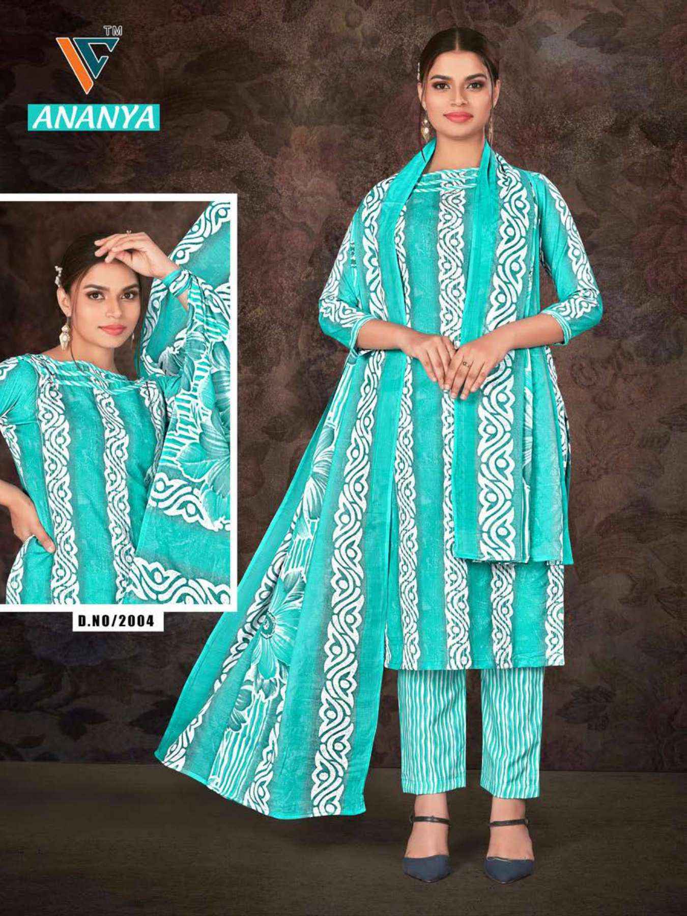 Vandana Creation Ananya Vol 2 Cotton Salwar Kameez Wholesale Price ( 12 Pcs Catalog )