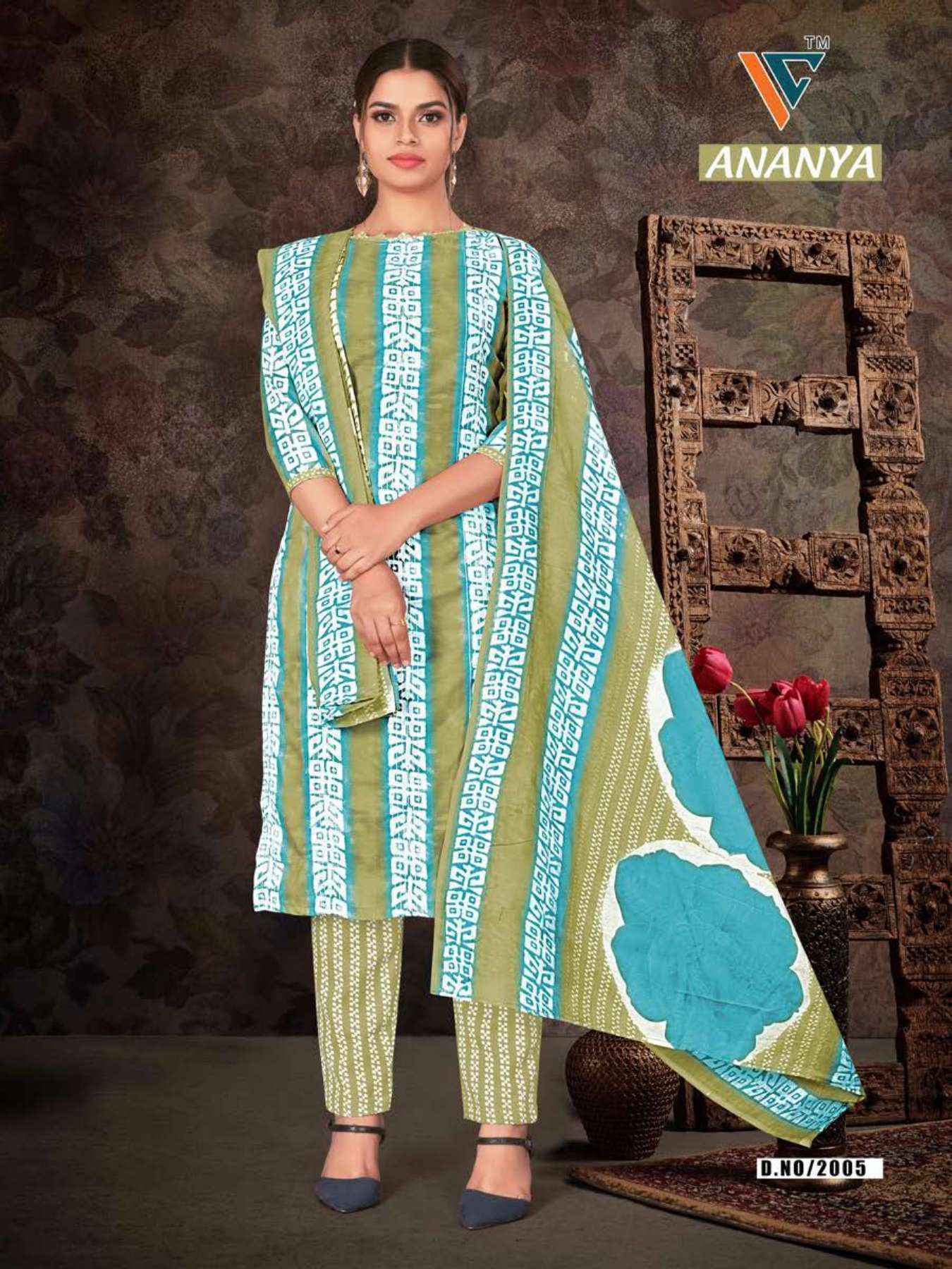 Vandana Creation Ananya Vol 2 Cotton Salwar Kameez Wholesale Price ( 12 Pcs Catalog )