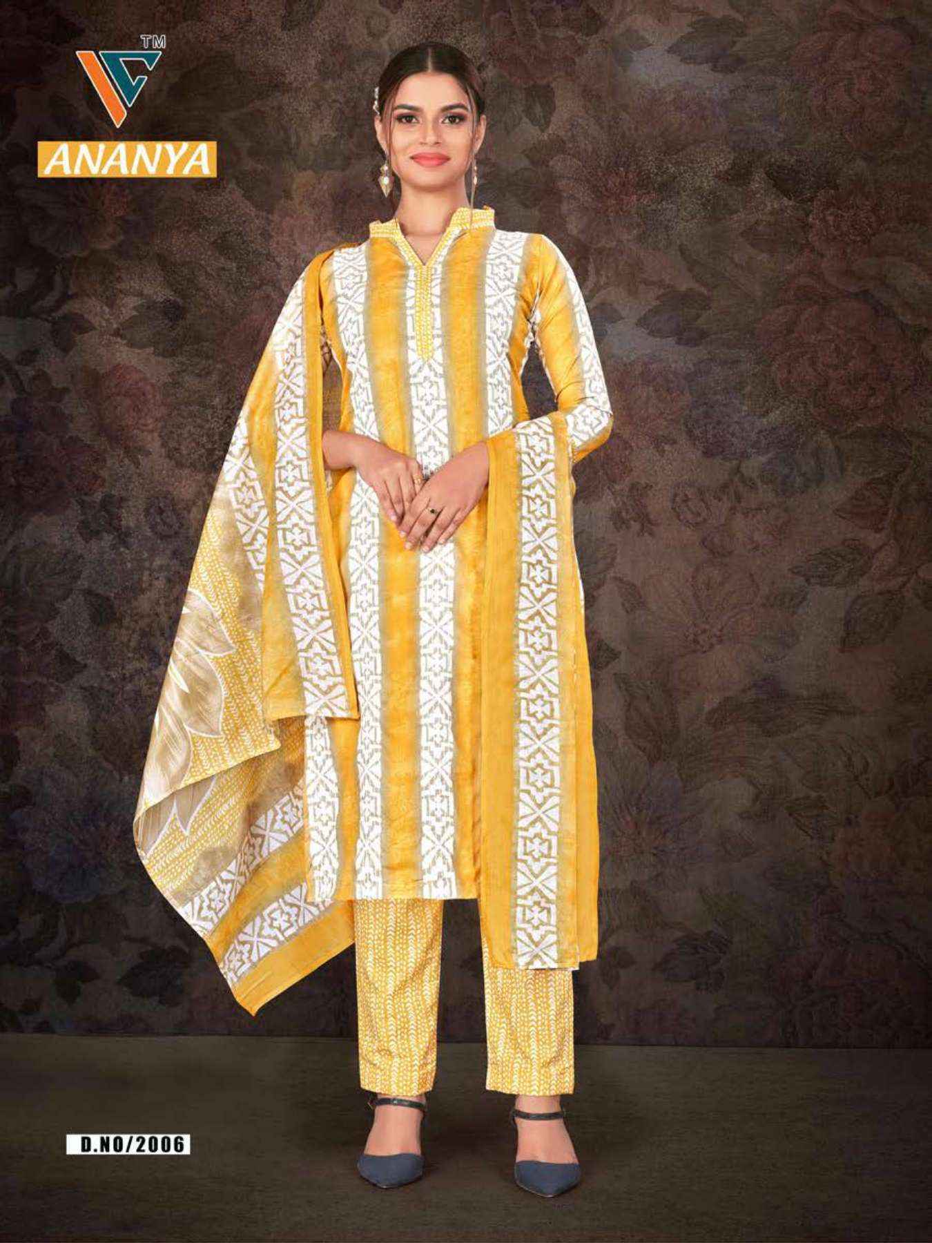 Vandana Creation Ananya Vol 2 Cotton Salwar Kameez Wholesale Price ( 12 Pcs Catalog )