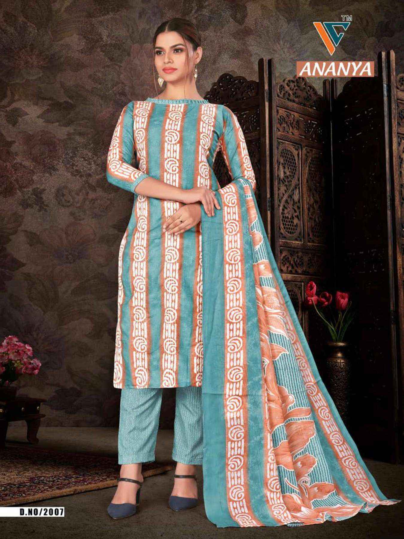 Vandana Creation Ananya Vol 2 Cotton Salwar Kameez Wholesale Price ( 12 Pcs Catalog )