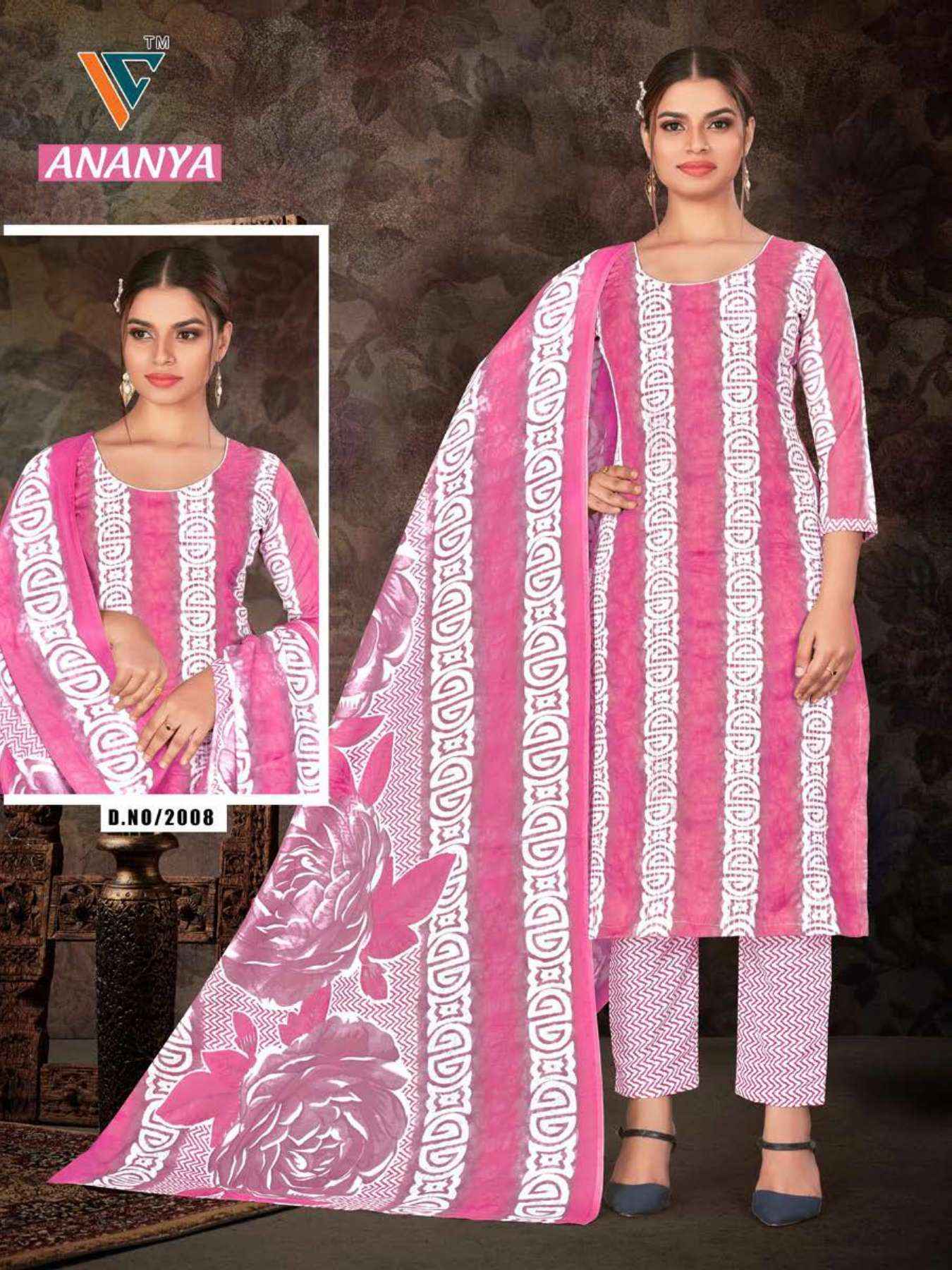 Vandana Creation Ananya Vol 2 Cotton Salwar Kameez Wholesale Price ( 12 Pcs Catalog )