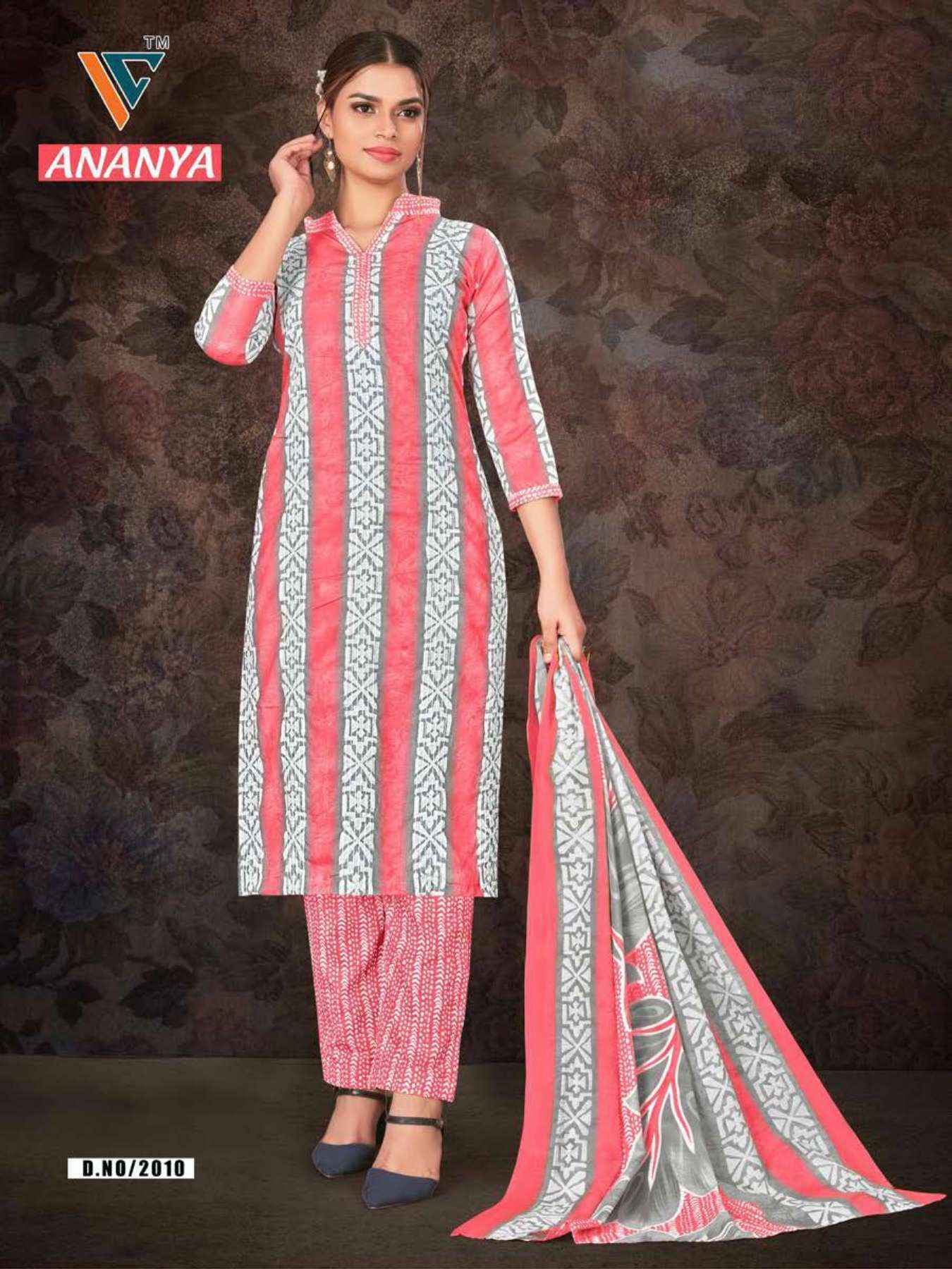 Vandana Creation Ananya Vol 2 Cotton Salwar Kameez Wholesale Price ( 12 Pcs Catalog )