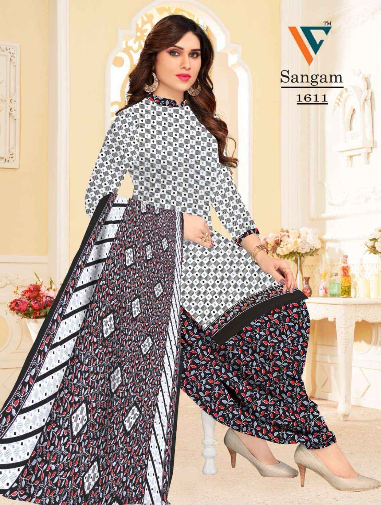 Vandana Creation Sangam‎‎ Vol 16 Cotton Salwar Kameez Wholesale Price ( 12 Pcs Catalog )