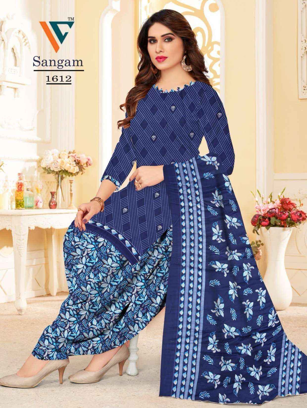 Vandana Creation Sangam‎‎ Vol 16 Cotton Salwar Kameez Wholesale Price ( 12 Pcs Catalog )