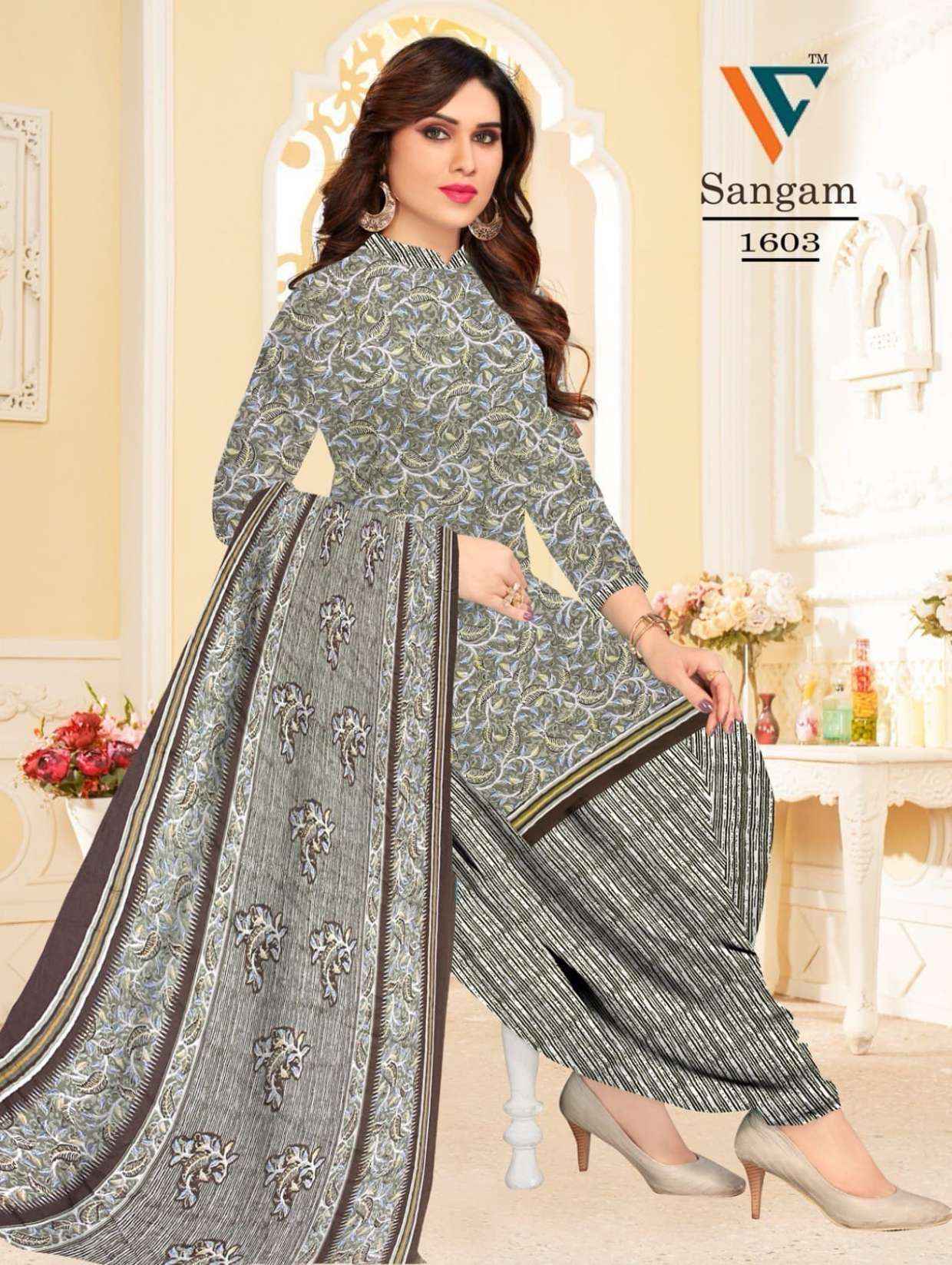 Vandana Creation Sangam‎‎ Vol 16 Cotton Salwar Kameez Wholesale Price ( 12 Pcs Catalog )