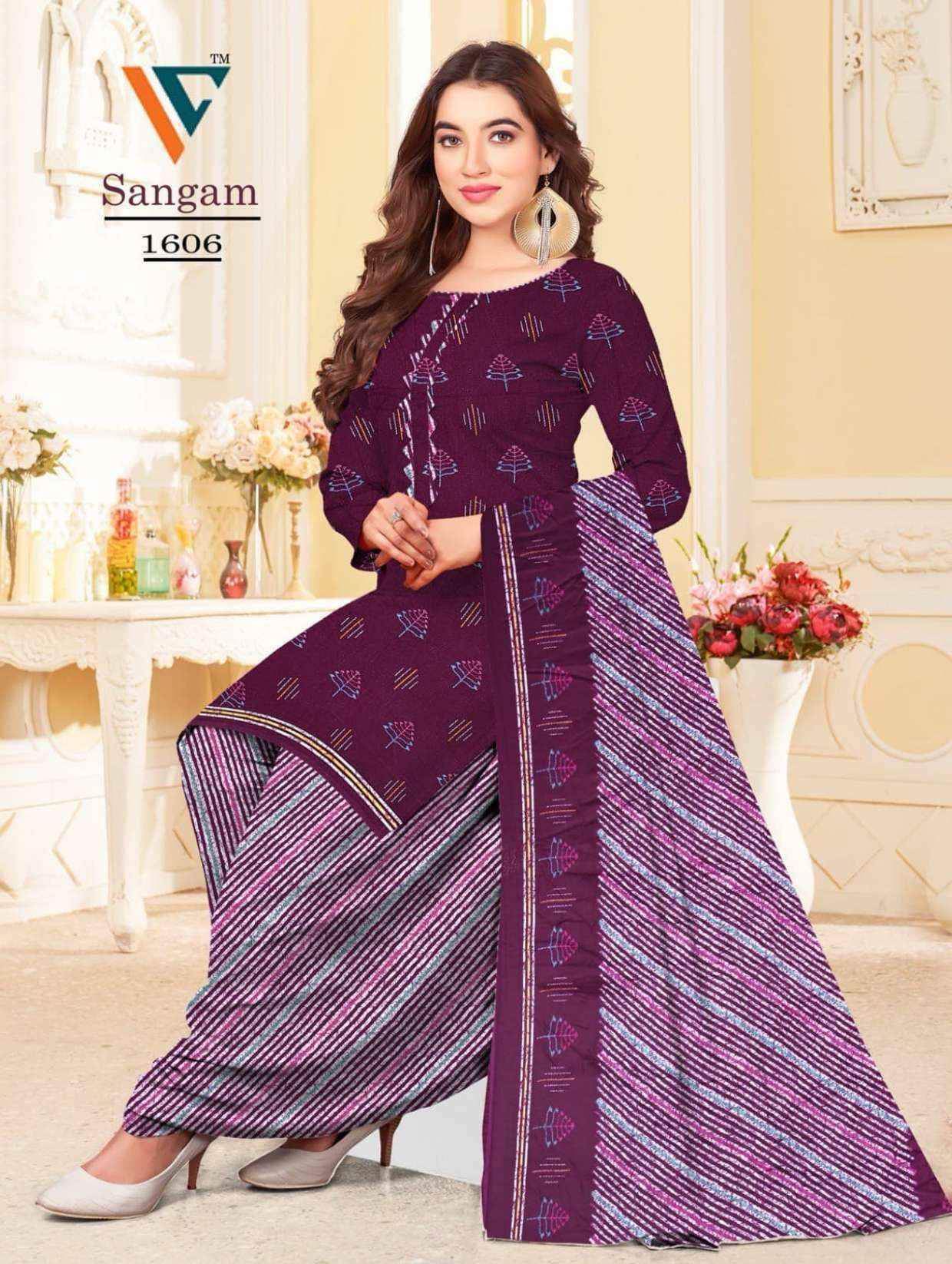 Vandana Creation Sangam‎‎ Vol 16 Cotton Salwar Kameez Wholesale Price ( 12 Pcs Catalog )