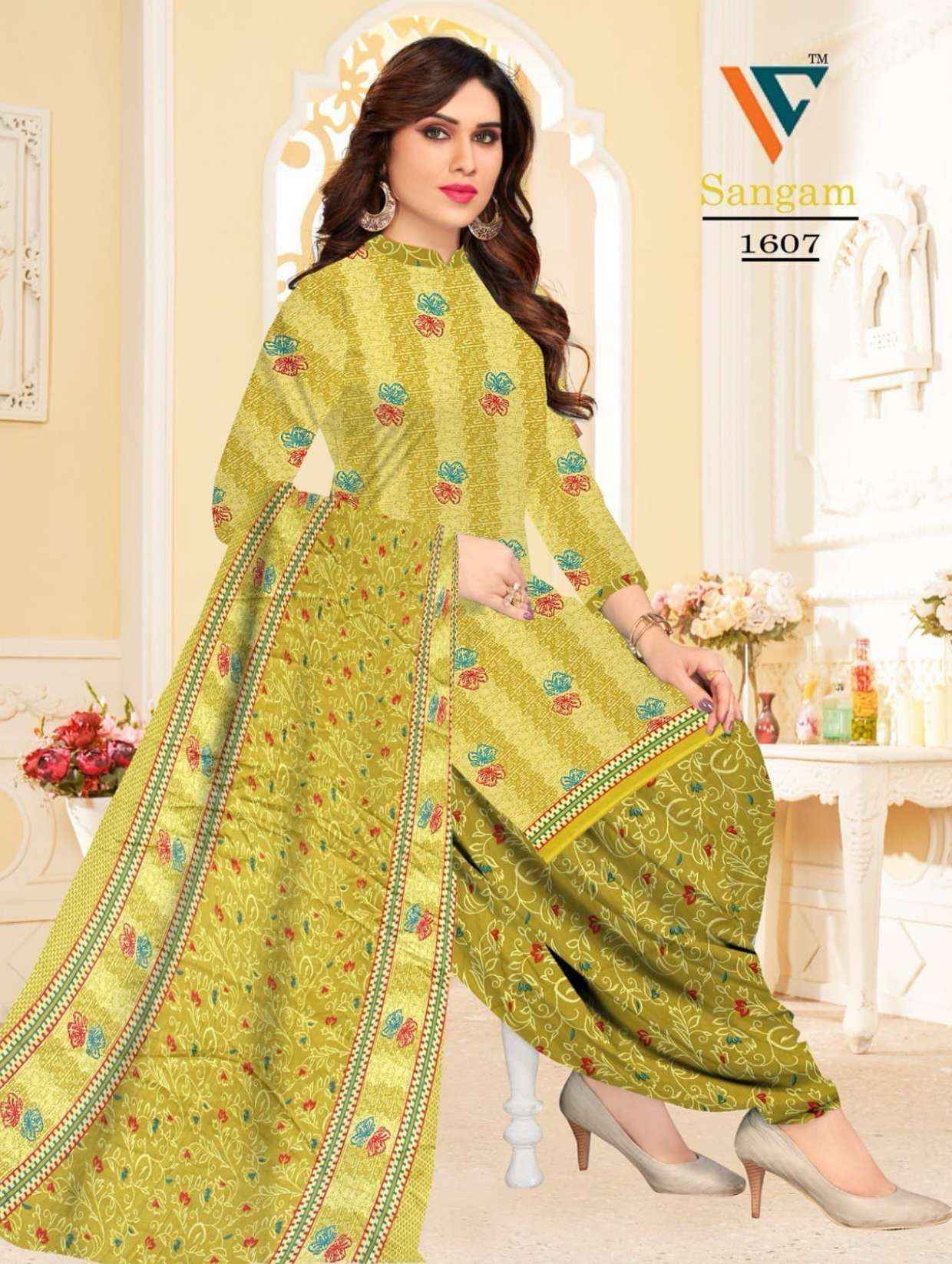 Vandana Creation Sangam‎‎ Vol 16 Cotton Salwar Kameez Wholesale Price ( 12 Pcs Catalog )