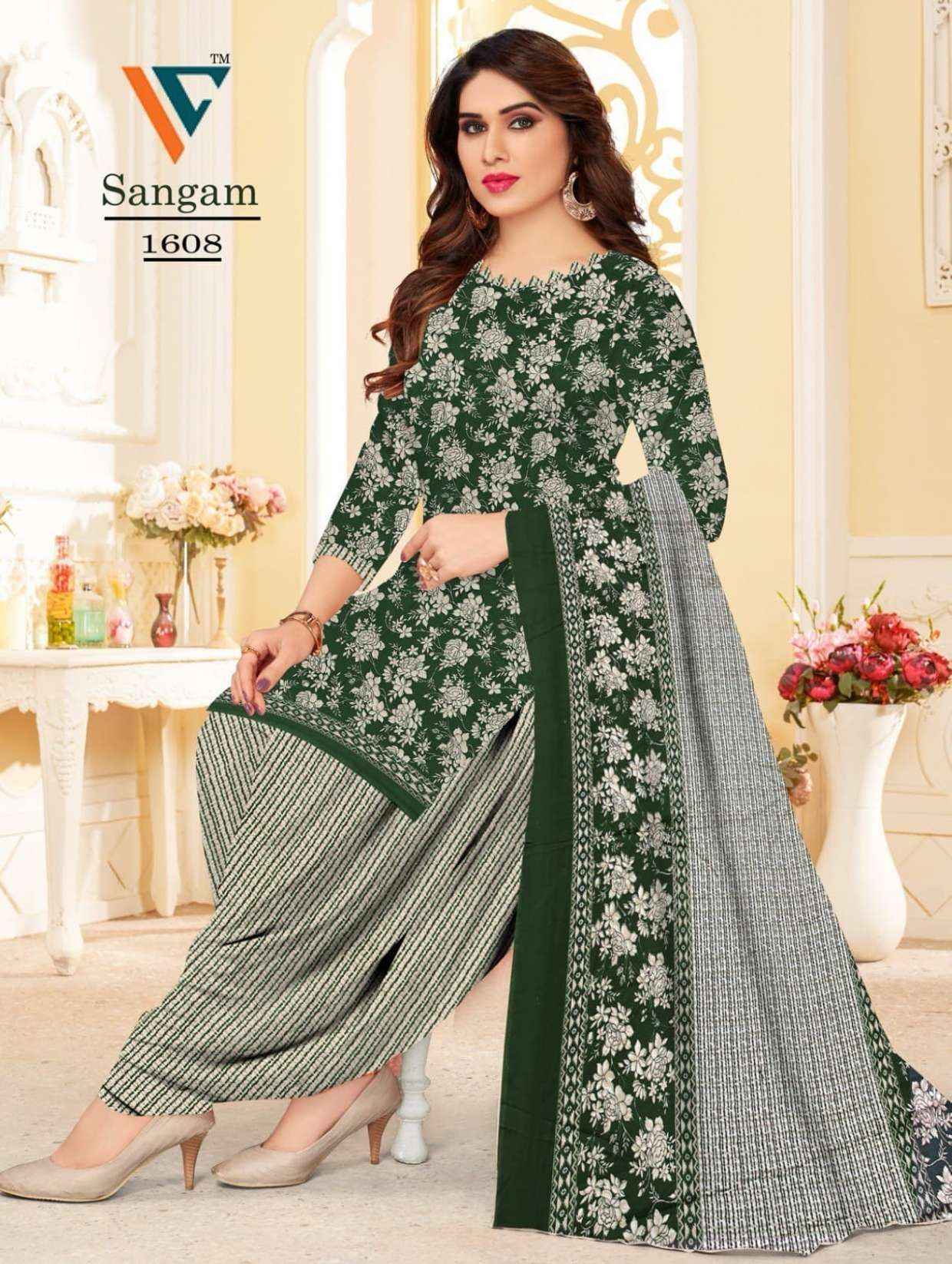 Vandana Creation Sangam‎‎ Vol 16 Cotton Salwar Kameez Wholesale Price ( 12 Pcs Catalog )