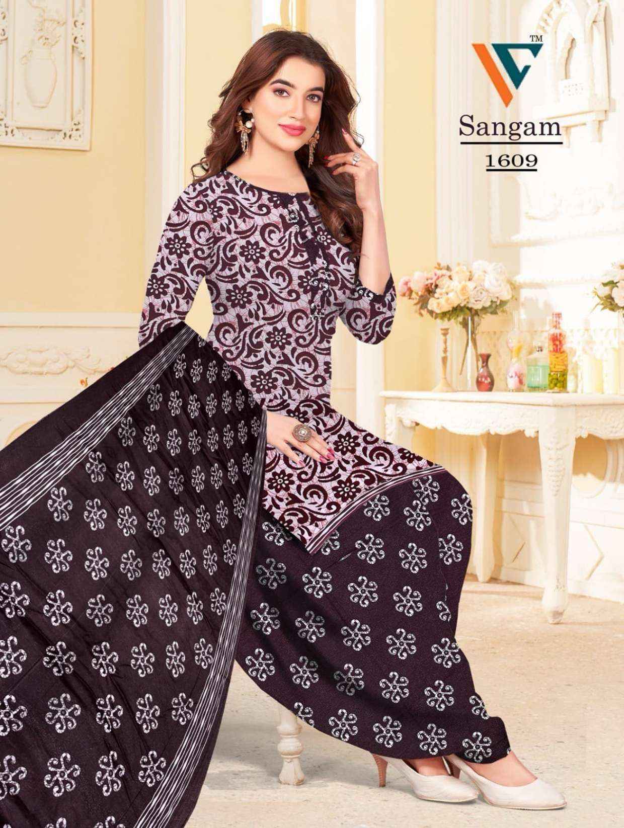 Vandana Creation Sangam‎‎ Vol 16 Cotton Salwar Kameez Wholesale Price ( 12 Pcs Catalog )