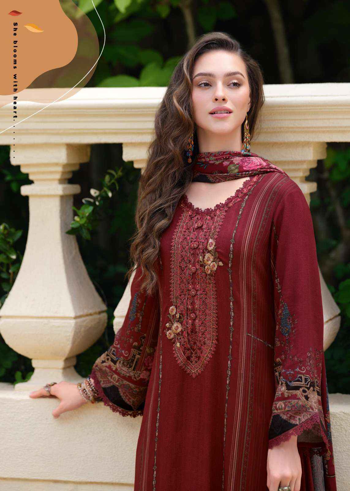 Varsha Dil E Gulzar Exclusive Fancy Muslin Ladies Salwar Kameez Wholesale Price ( 4 Pcs Catalog )