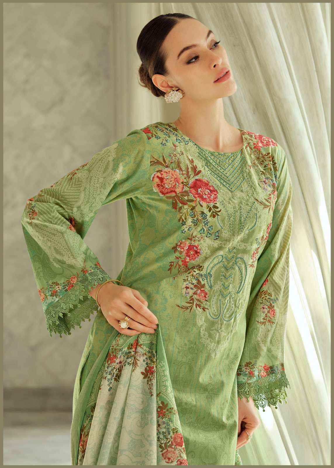 Varsha Serenity Premium Design Cotton Suit Salwar Kameez Wholesale Price ( 5 Pcs Catalog )