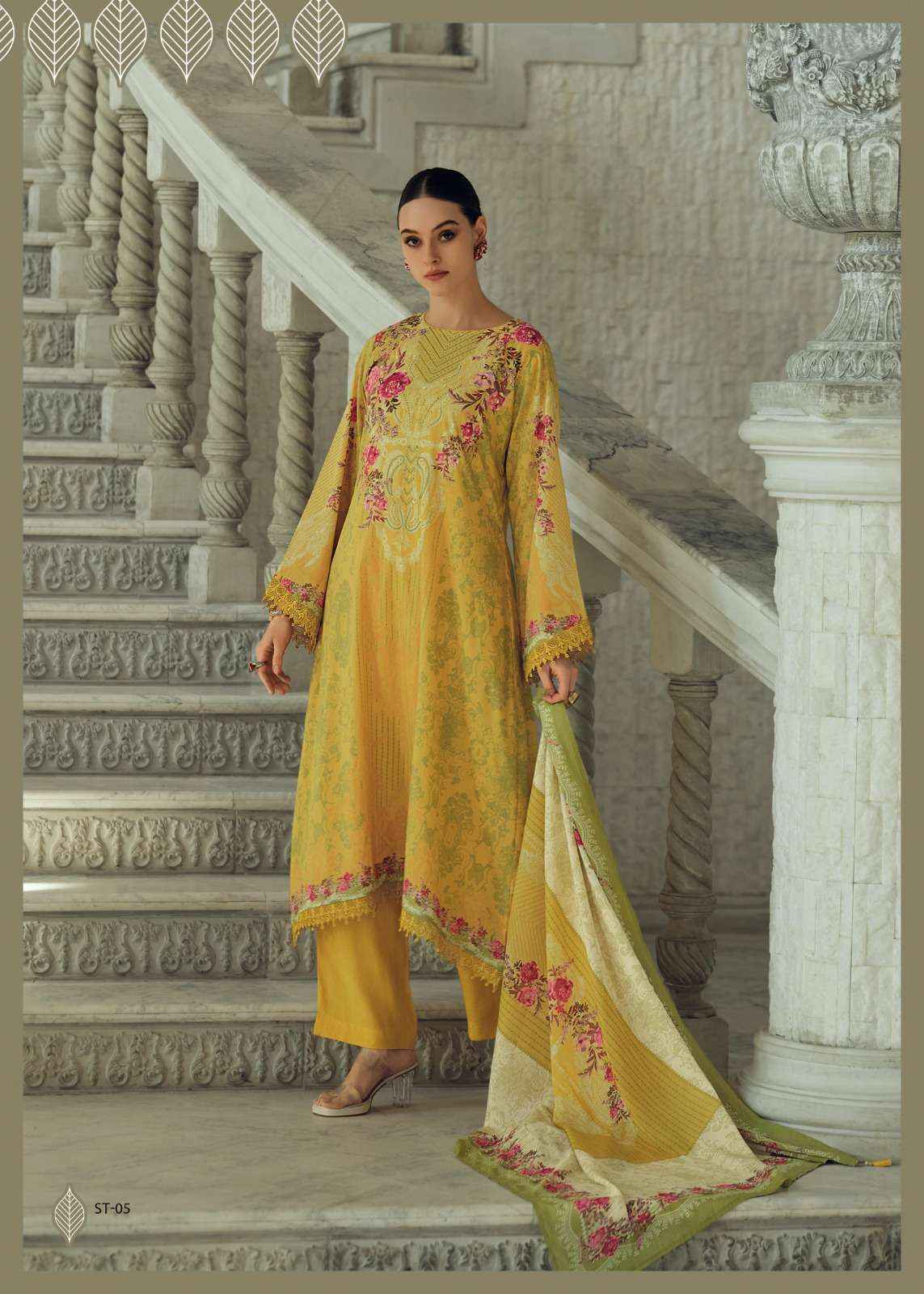 Varsha Serenity Premium Design Cotton Suit Salwar Kameez Wholesale Price ( 5 Pcs Catalog )