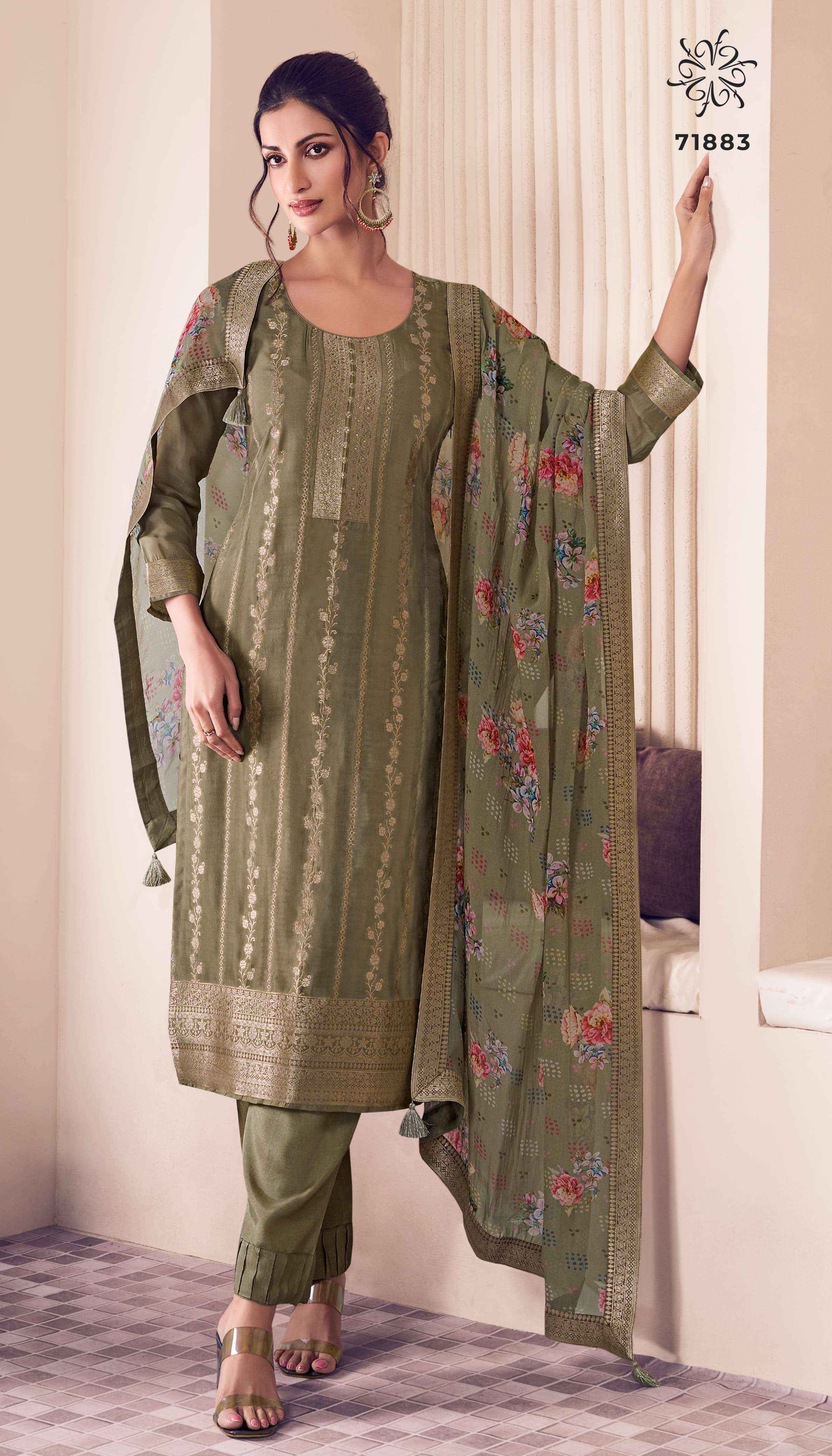 Vinay Fashion Kuleesh Noraa Suits Latest Catalog Wholesale supplier  ( 4 Pcs Catalog )
