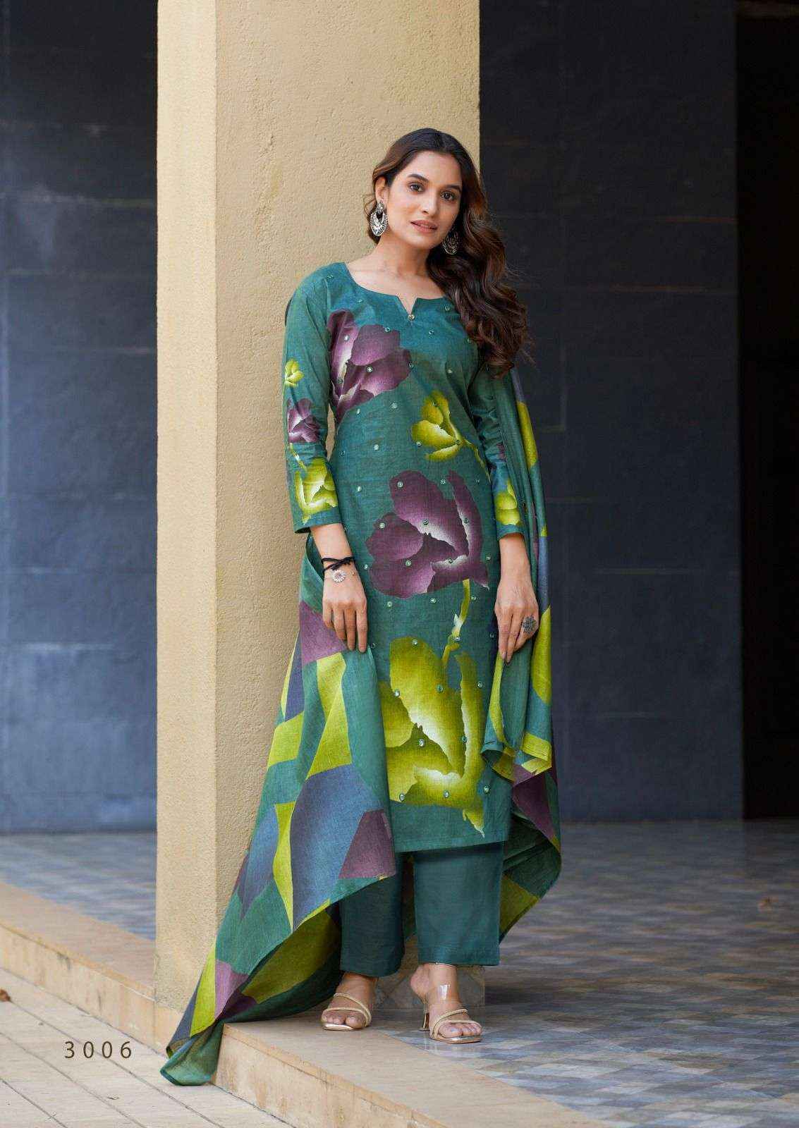 YASHIKA TRENDS DUA VOL 3 COTTON DIGITAL PRINTS DRESS MATERIAL ( 8 PCS CATALOGUE )