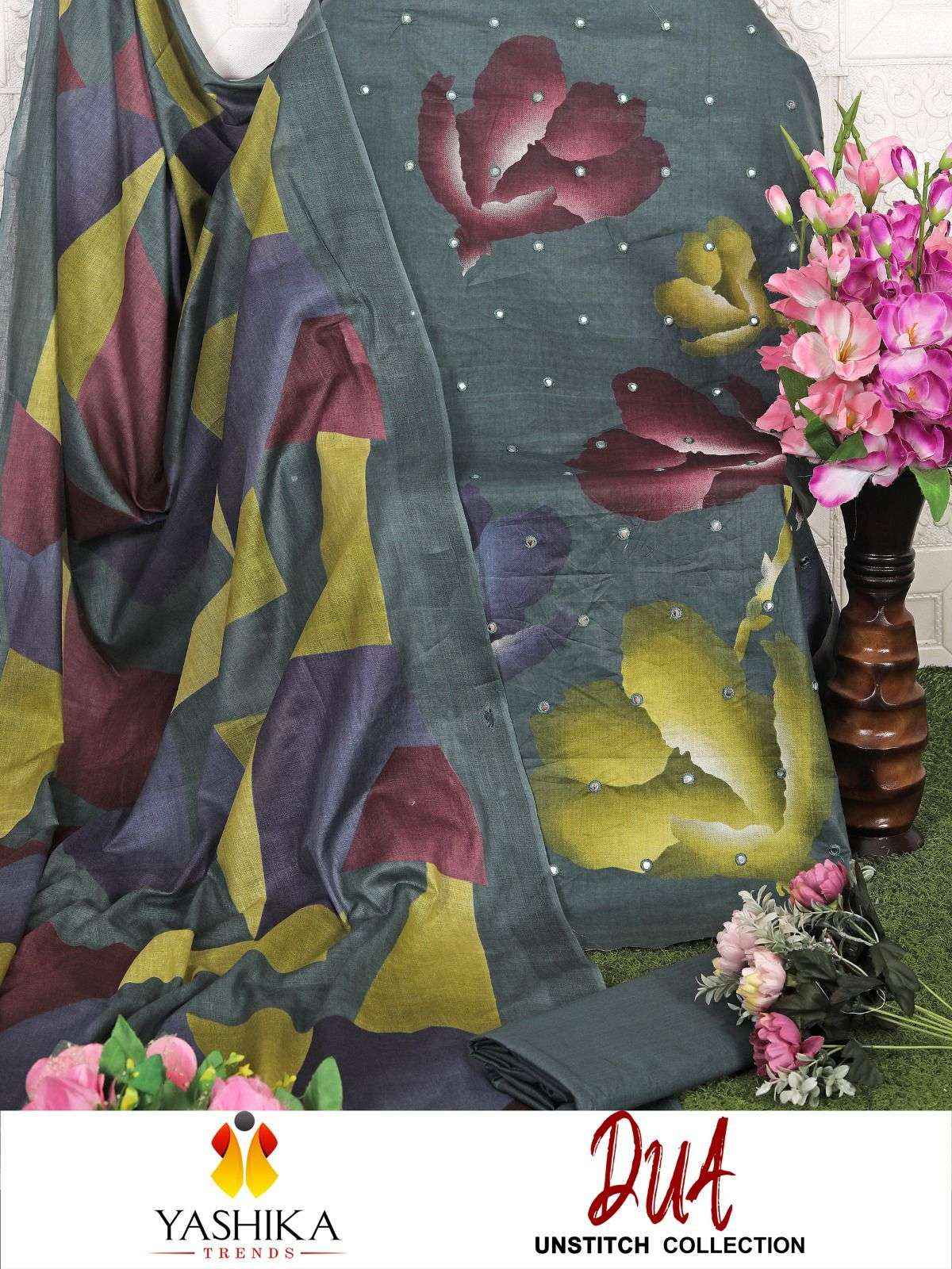 YASHIKA TRENDS DUA VOL 3 COTTON DIGITAL PRINTS DRESS MATERIAL ( 8 PCS CATALOGUE )