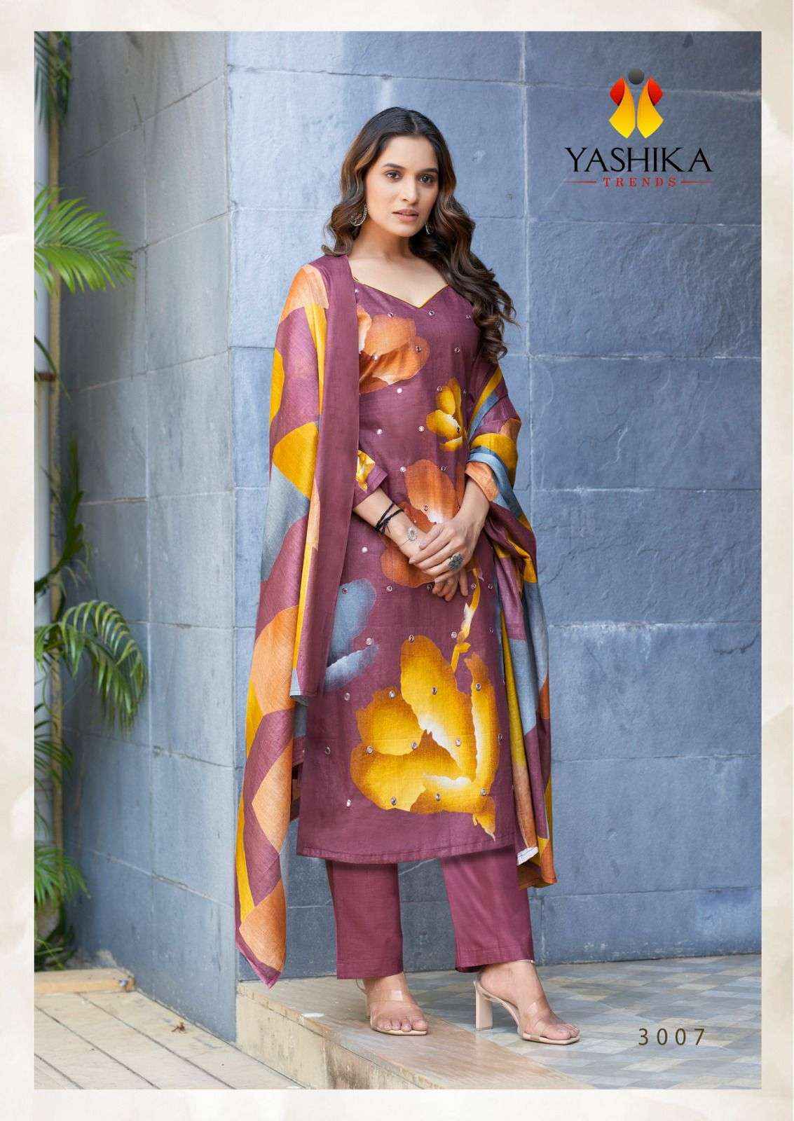YASHIKA TRENDS DUA VOL 3 COTTON DIGITAL PRINTS DRESS MATERIAL ( 8 PCS CATALOGUE )