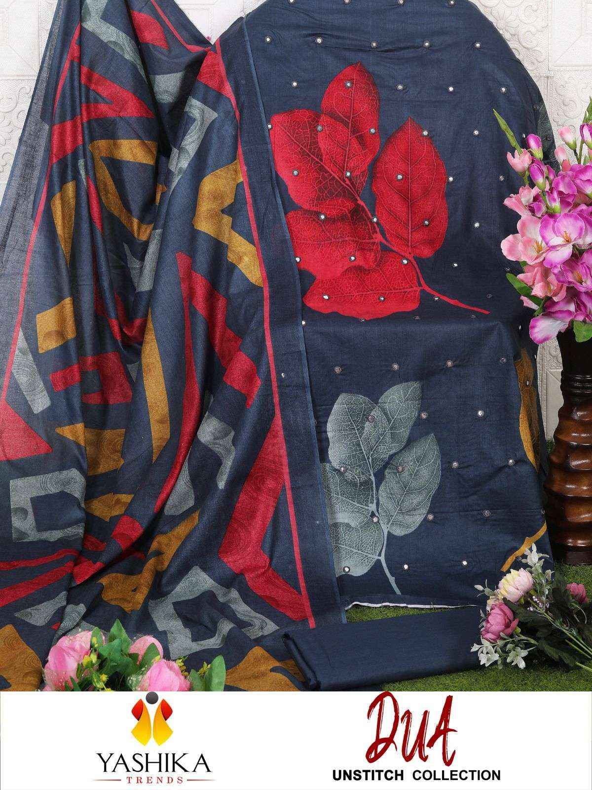 YASHIKA TRENDS DUA VOL 3 COTTON DIGITAL PRINTS DRESS MATERIAL ( 8 PCS CATALOGUE )