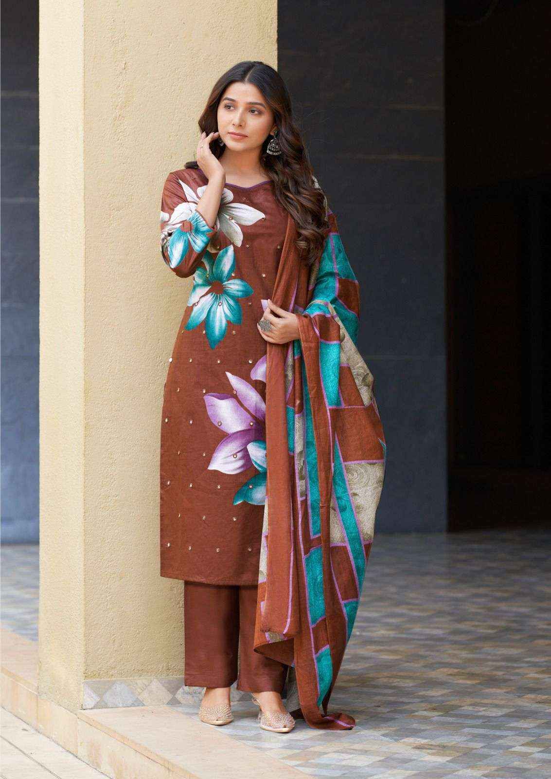 YASHIKA TRENDS DUA VOL 3 COTTON DIGITAL PRINTS DRESS MATERIAL ( 8 PCS CATALOGUE )