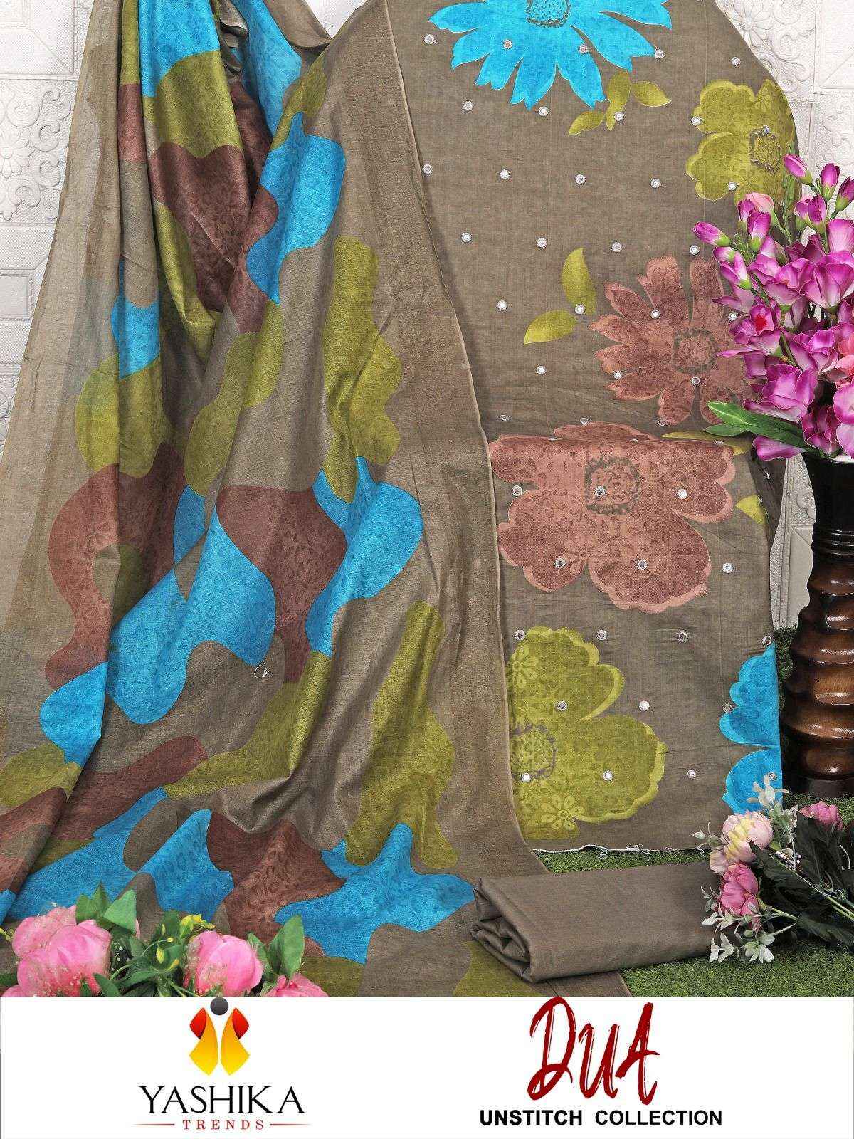 YASHIKA TRENDS DUA VOL 3 COTTON DIGITAL PRINTS DRESS MATERIAL ( 8 PCS CATALOGUE )